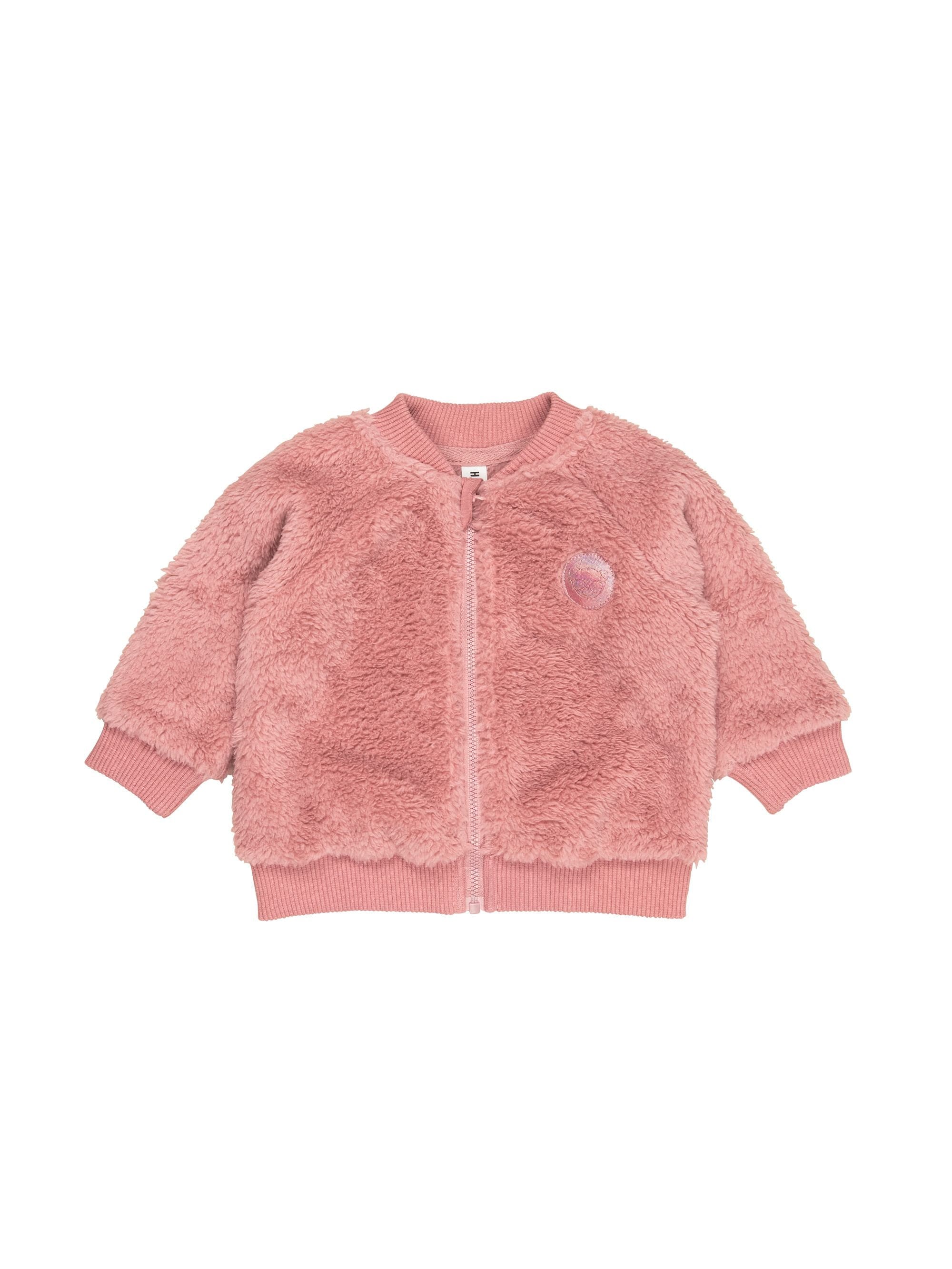 Huxbaby Girls Jacket Rainbow Bear Fur Jacket