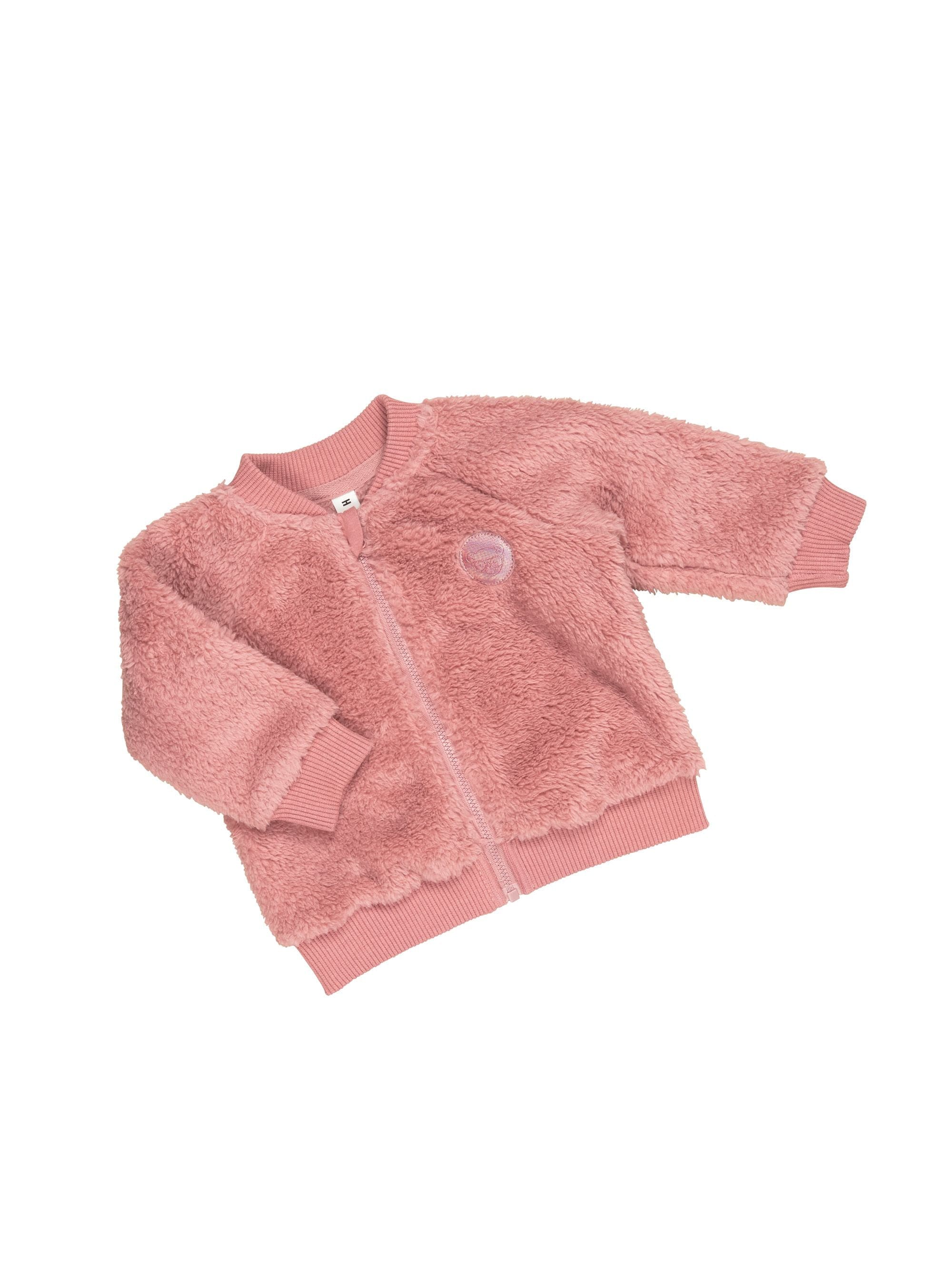 Huxbaby Girls Jacket Rainbow Bear Fur Jacket
