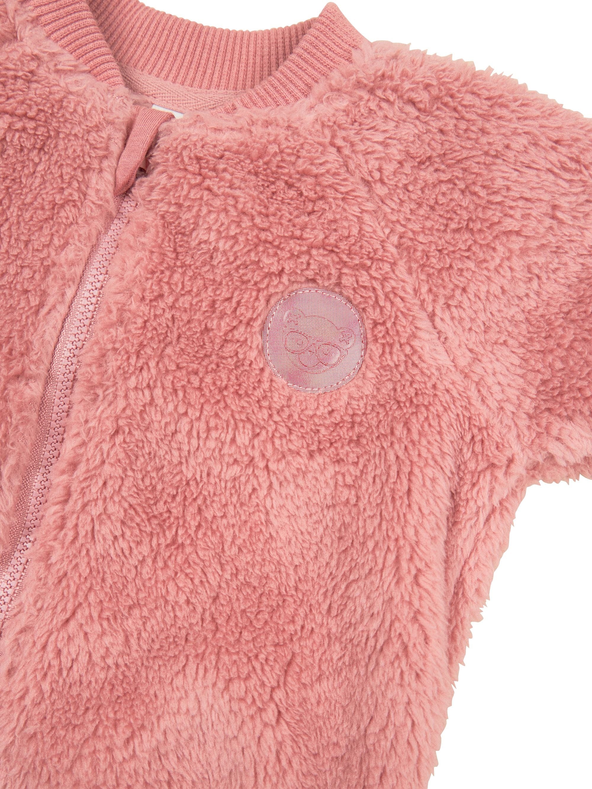 Huxbaby Girls Jacket Rainbow Bear Fur Jacket