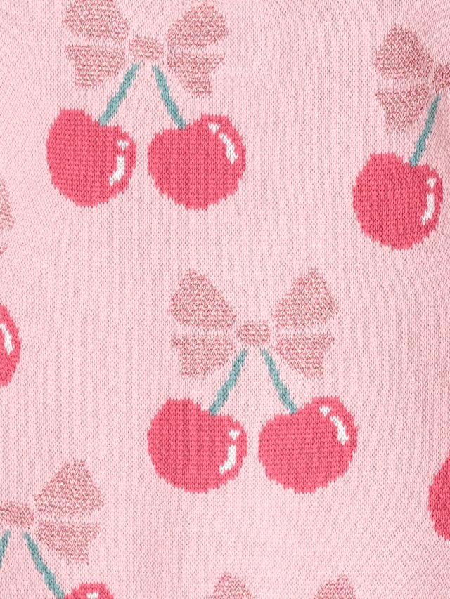 Huxbaby Girls Jumper Cherry Pie Scalloped Knit Cardi