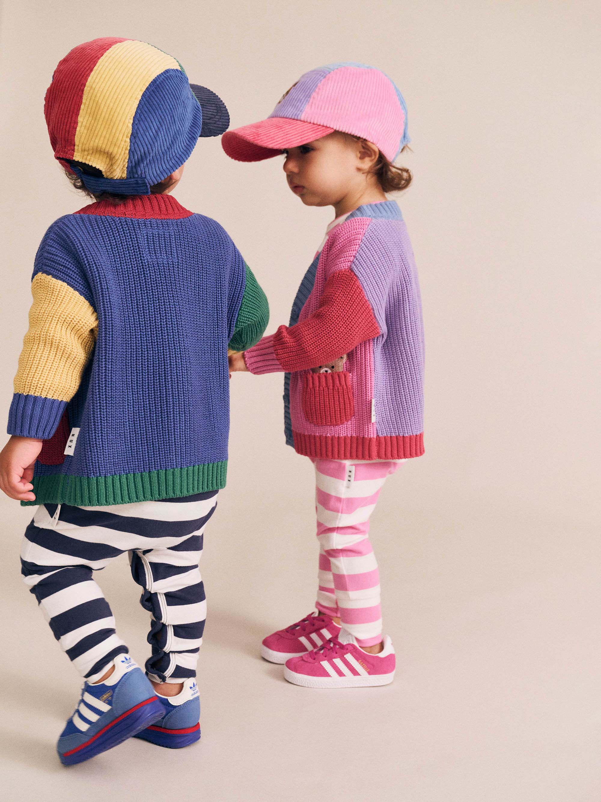 Huxbaby Girls Jumper Colour Block Huxette Cardi