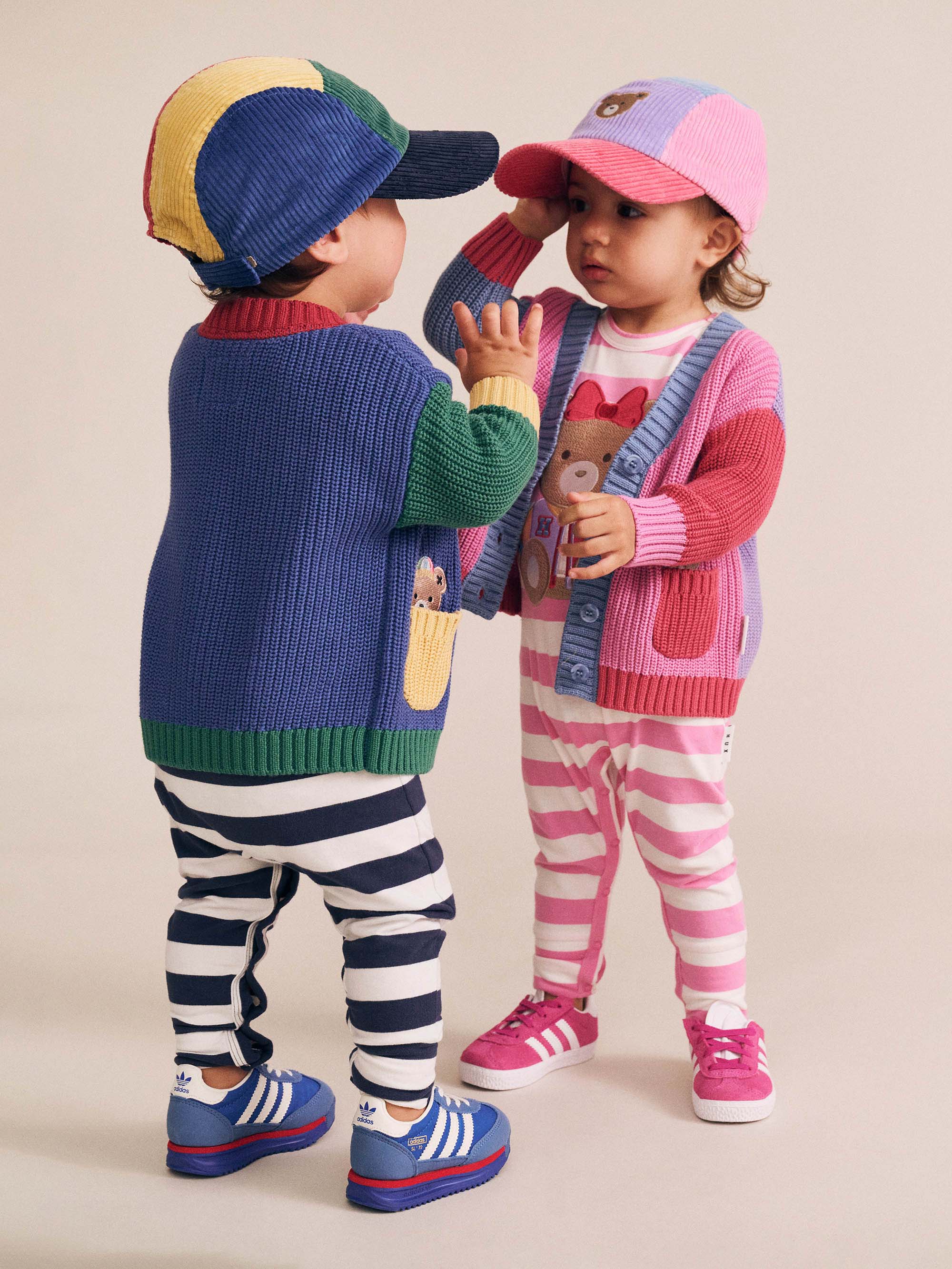 Huxbaby Girls Jumper Colour Block Huxette Cardi