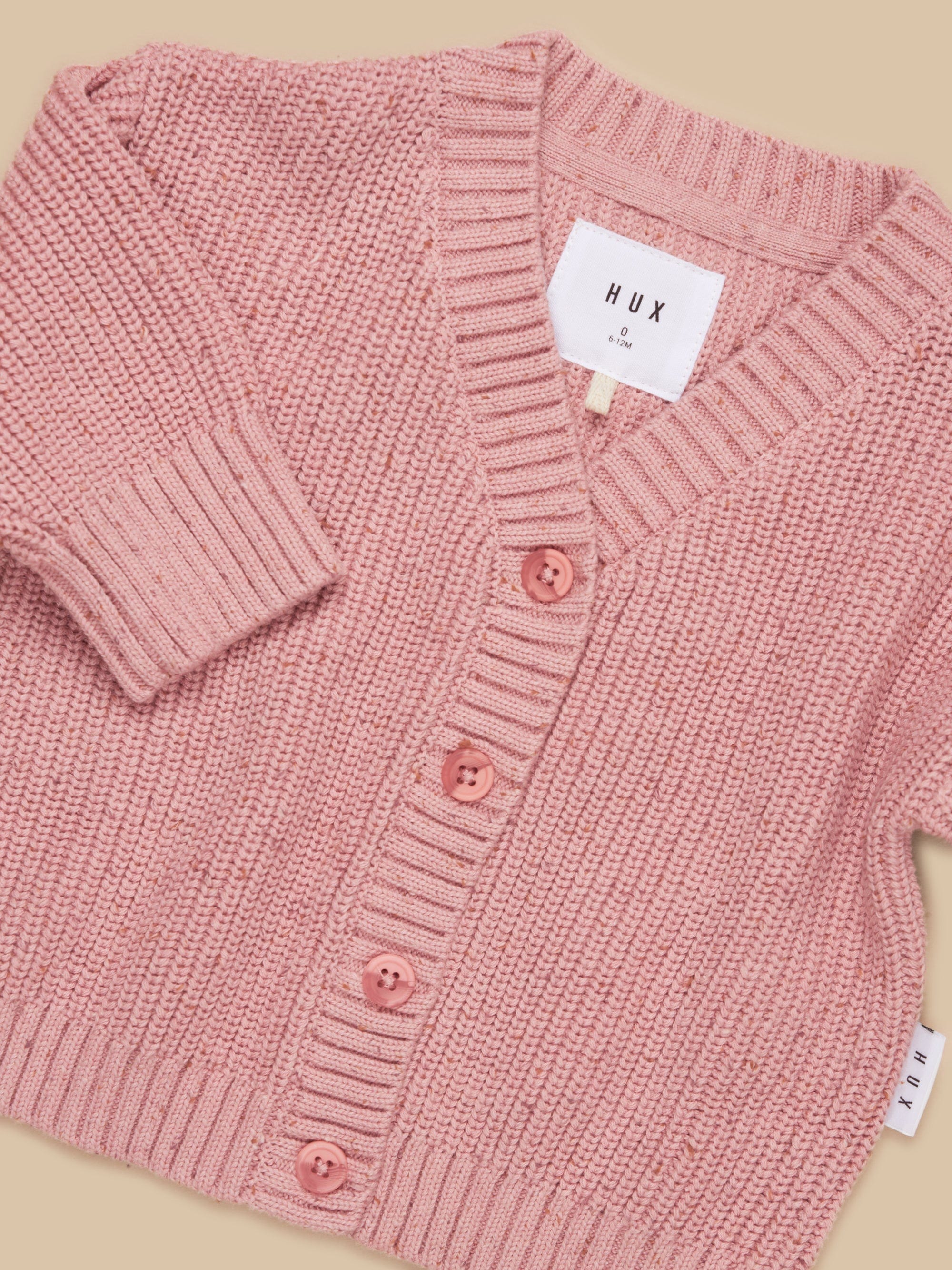 Huxbaby Girls Jumper Copy of Jewel Rainbow Stripe Cardi