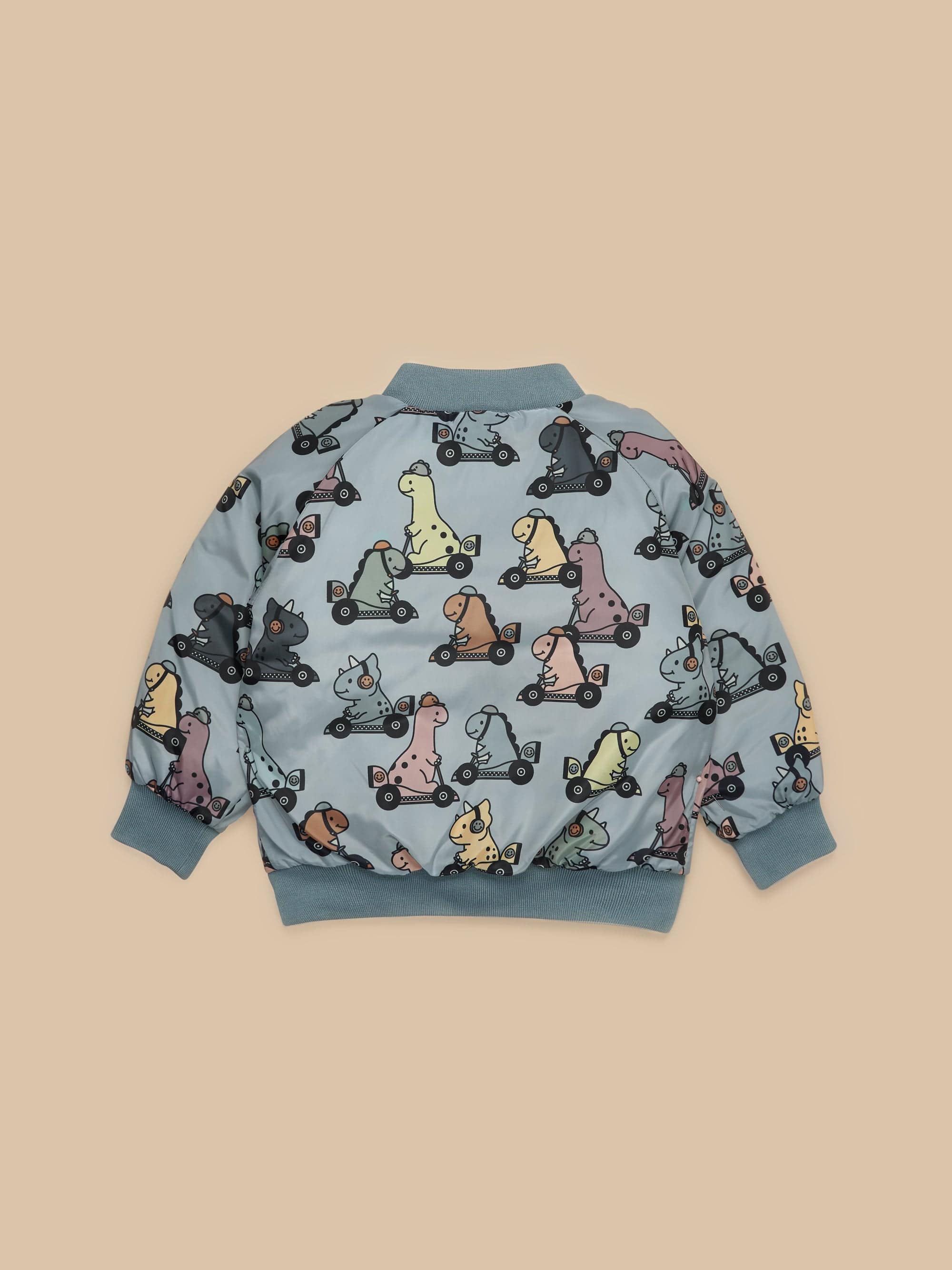 Huxbaby Girls Jumper Dino Racer Reversible Bomber