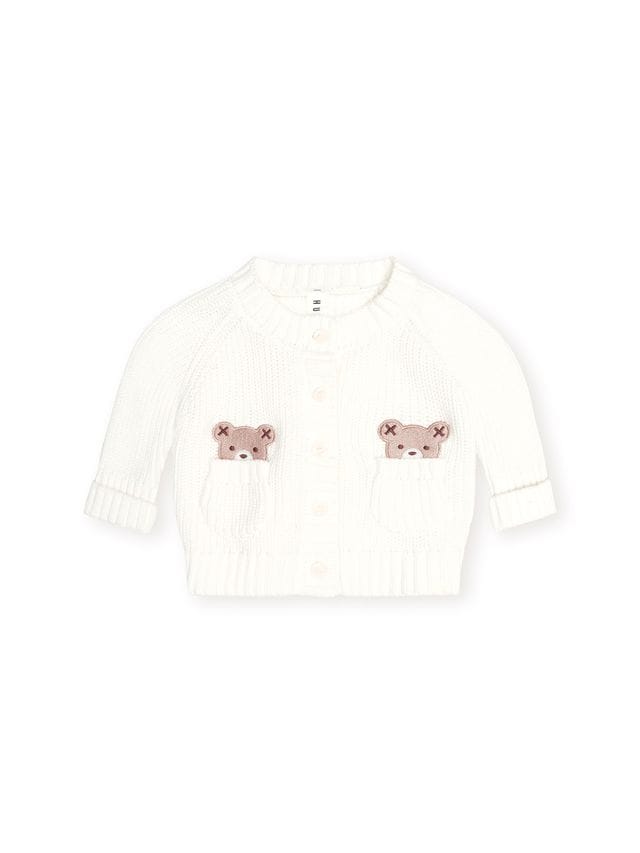 Huxbaby Girls Jumper Newborn Peekaboo Hux Cardi
