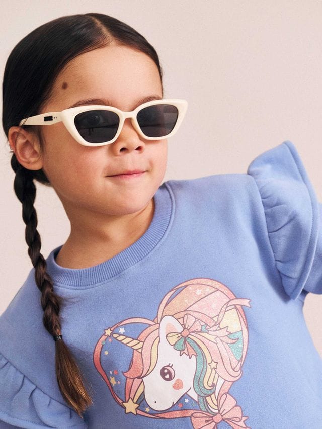 Huxbaby Girls Jumper Whimsical Unicorn Sweatshirt