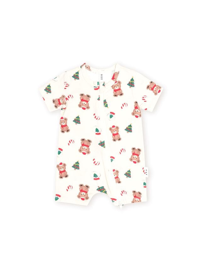 Huxbaby Girls Onesie Festive Hux Zip Romper