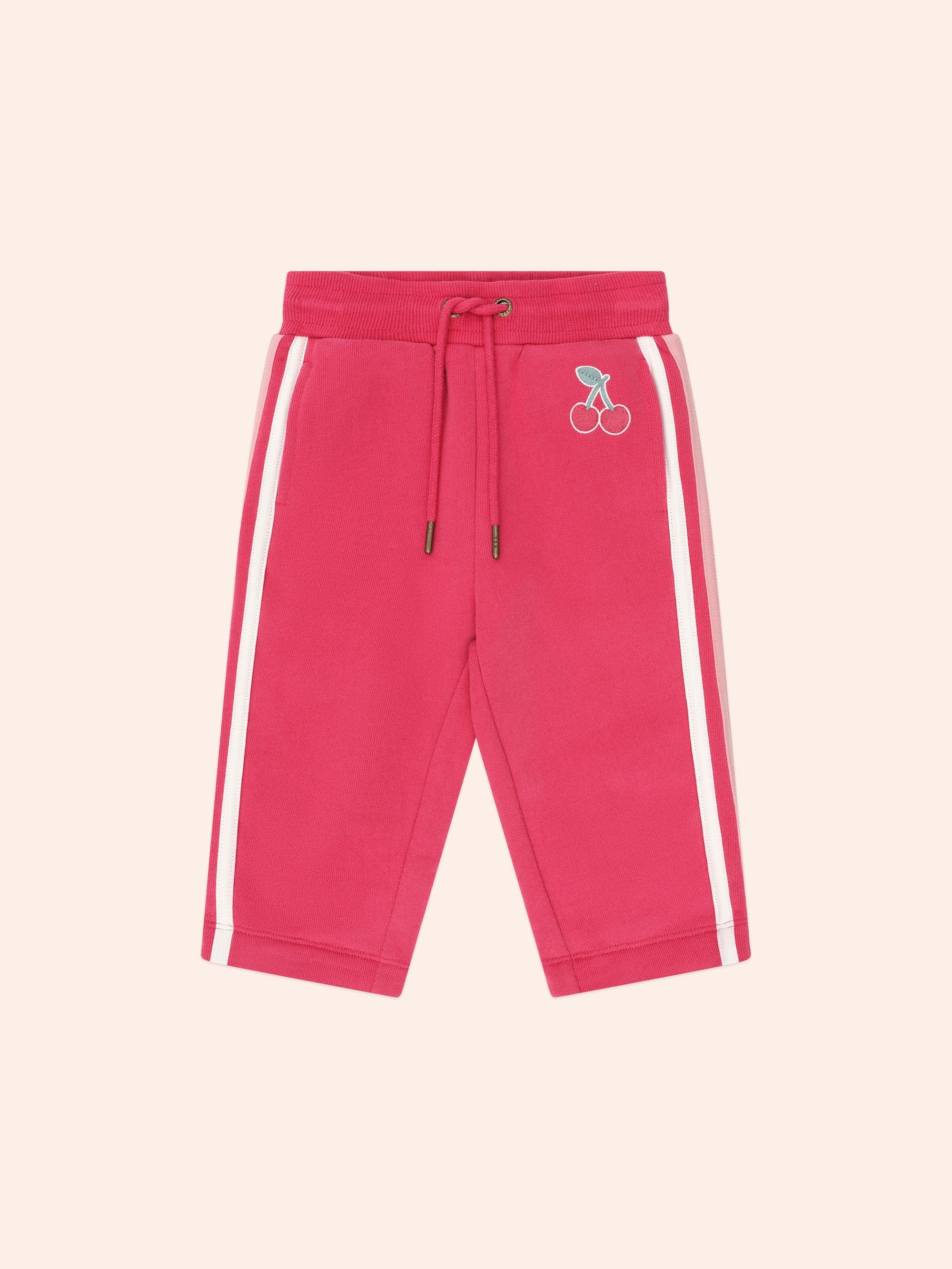 Huxbaby Girls Pant Cherry Racer Stripe Trackpant