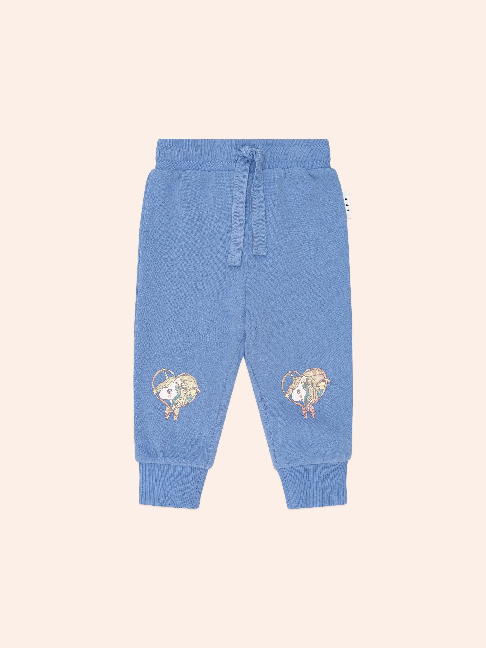 Huxbaby Girls Pant Whimsical Unicorn Trackpant