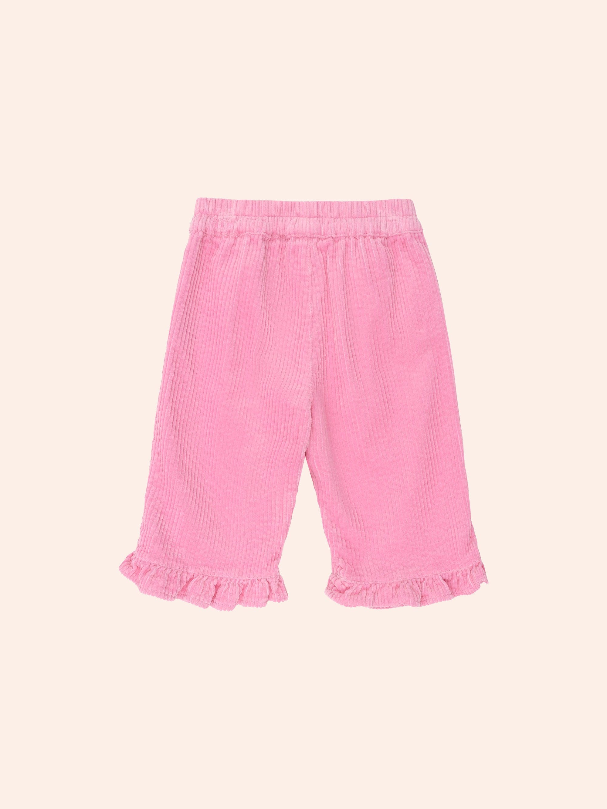 Huxbaby Girls Pants Cord Frill Hem Pant