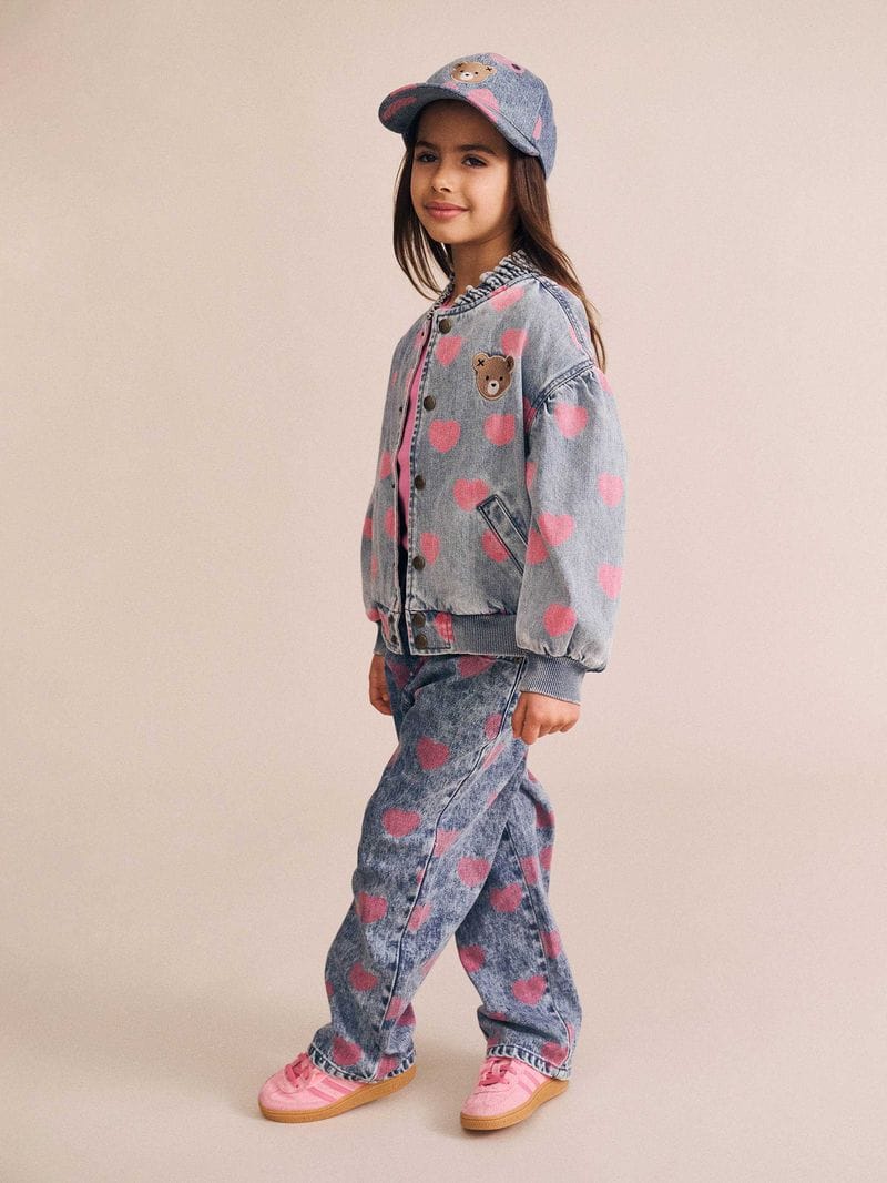 Huxbaby Girls Pants Dreamy Denim Hearts Jeans