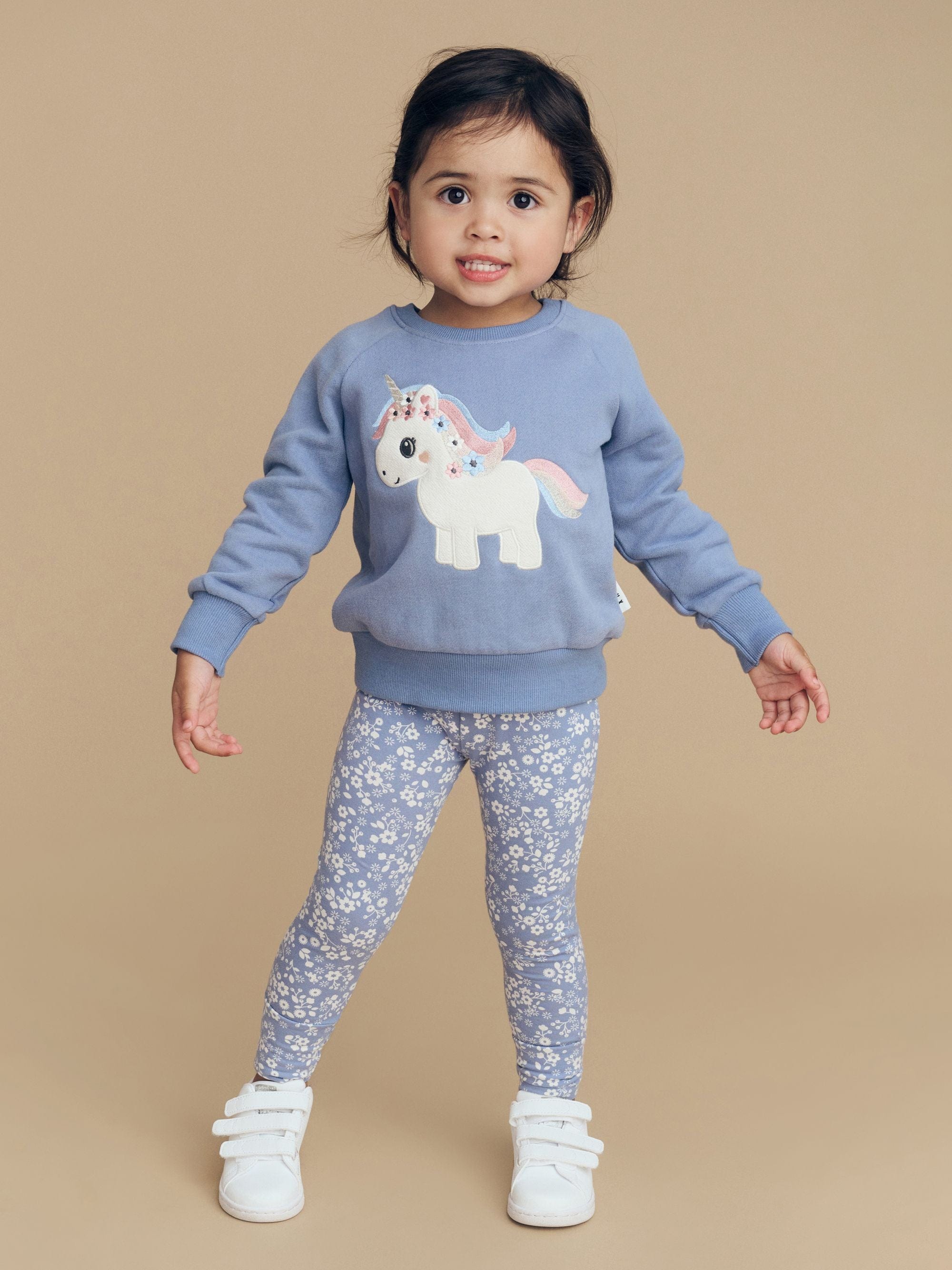 Huxbaby Girls Pants Floral Lake Legging