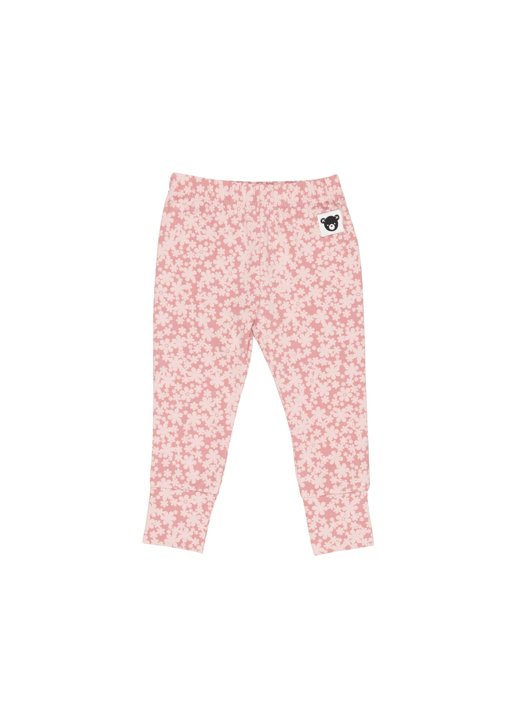 Huxbaby Girls Pants Smile Floral Legging