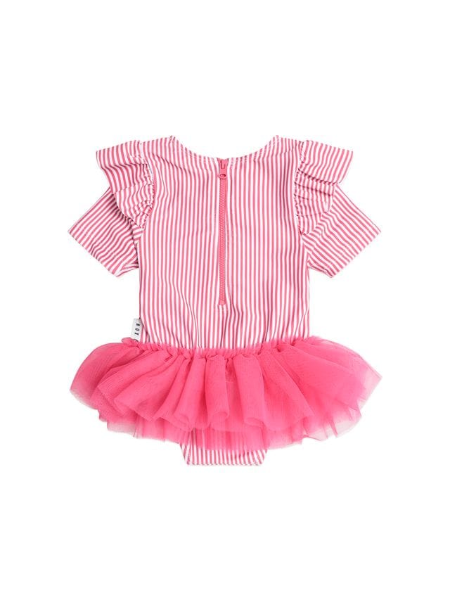 Huxbaby Girls Swimwear Ballerina Swimsuit Cherry Pie Stripe