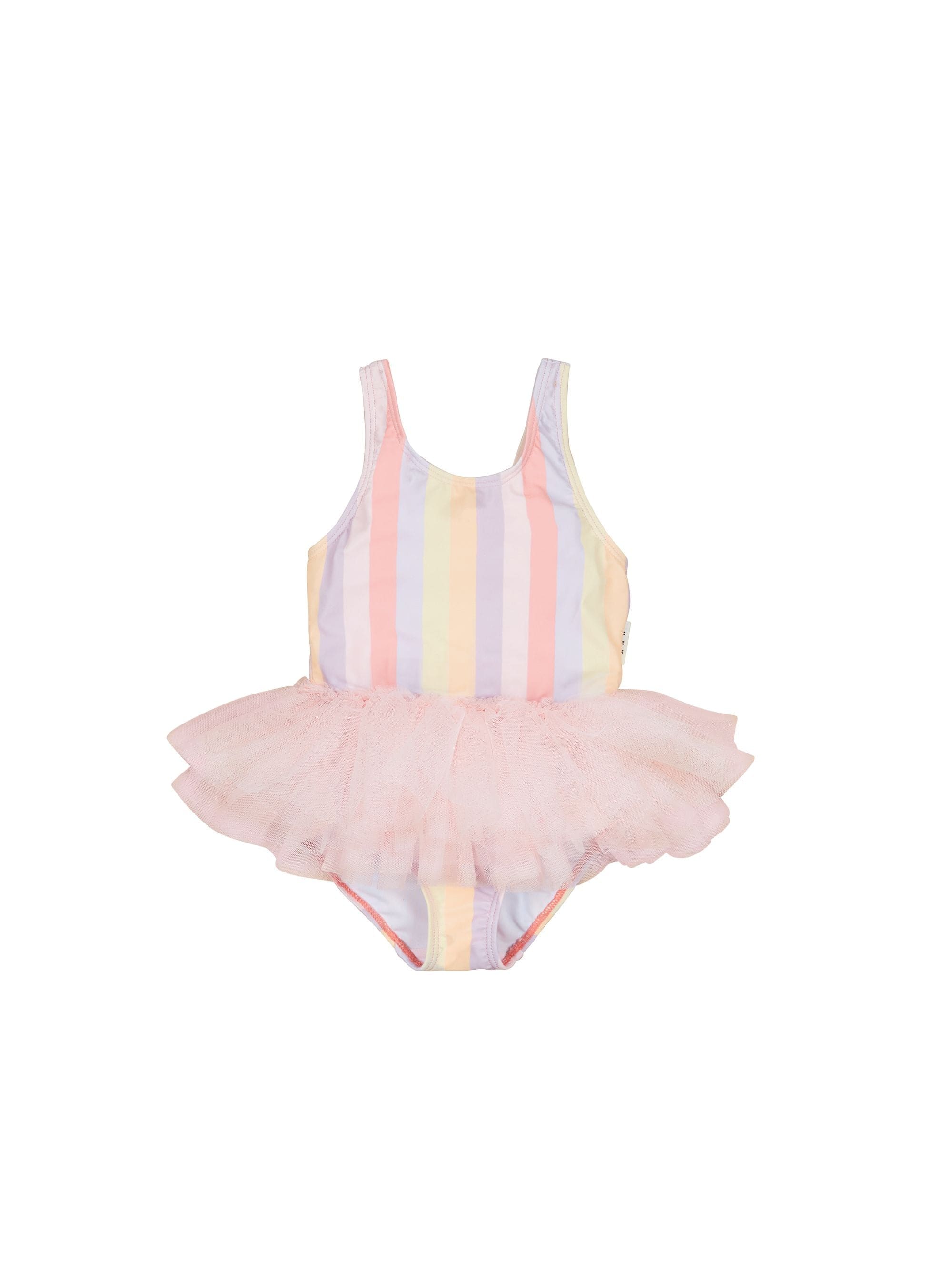 Huxbaby Girls Swimwear Sunset Stripe Ballet Swimsuit