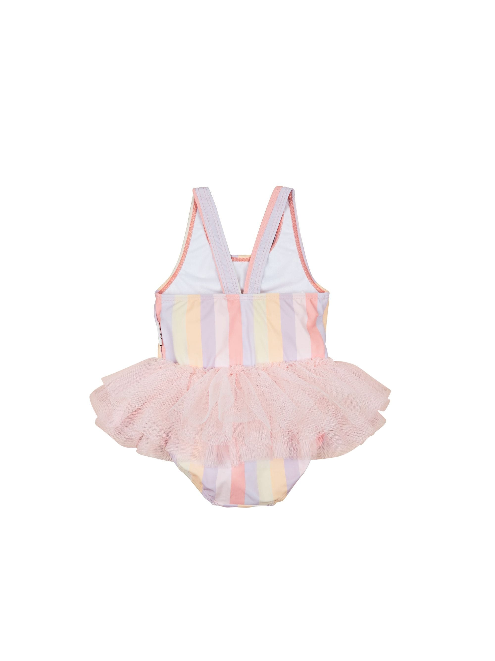 Huxbaby Girls Swimwear Sunset Stripe Ballet Swimsuit