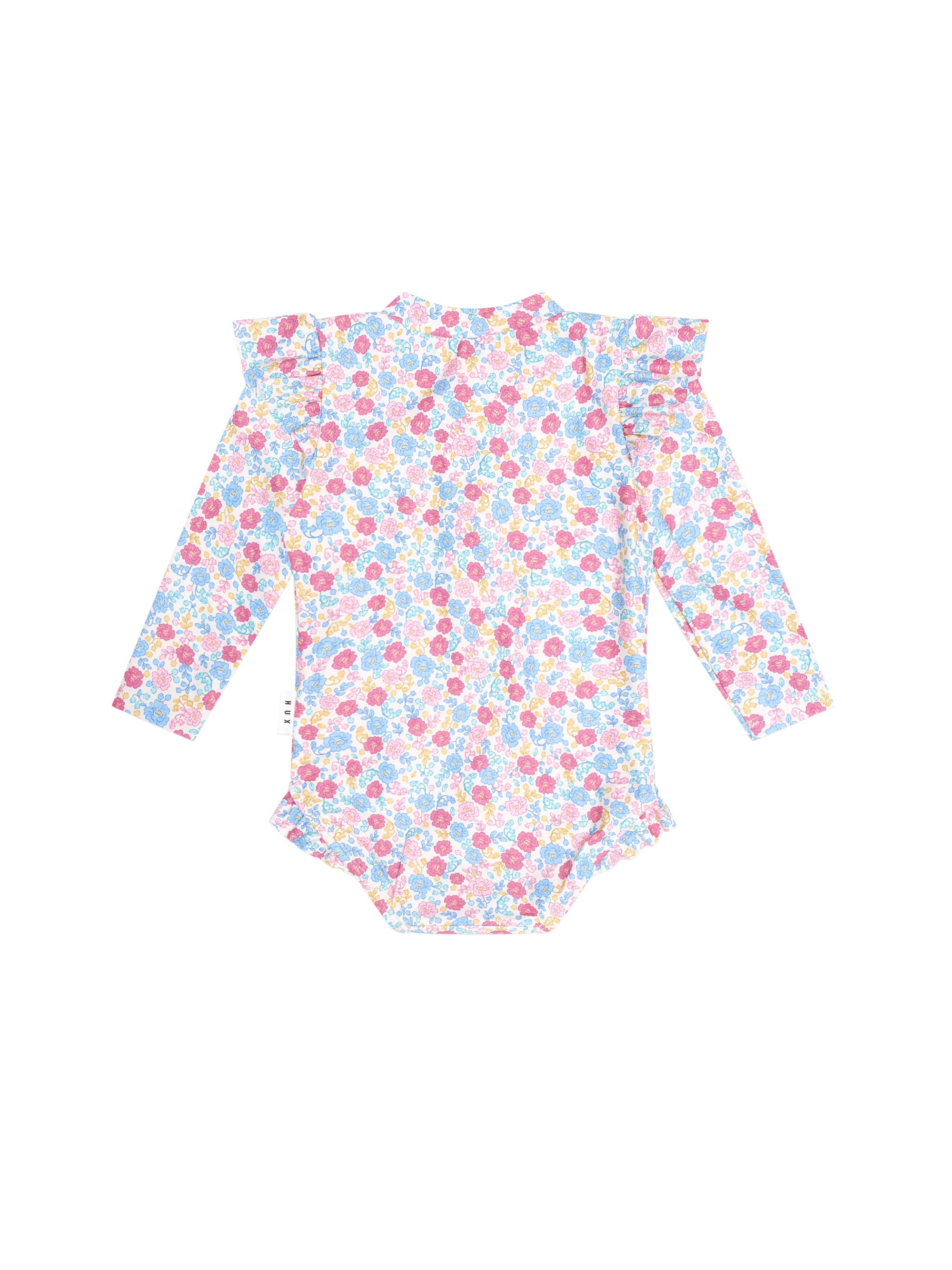 Huxbaby Girls Swimwear Vintage Floral Swimsuit