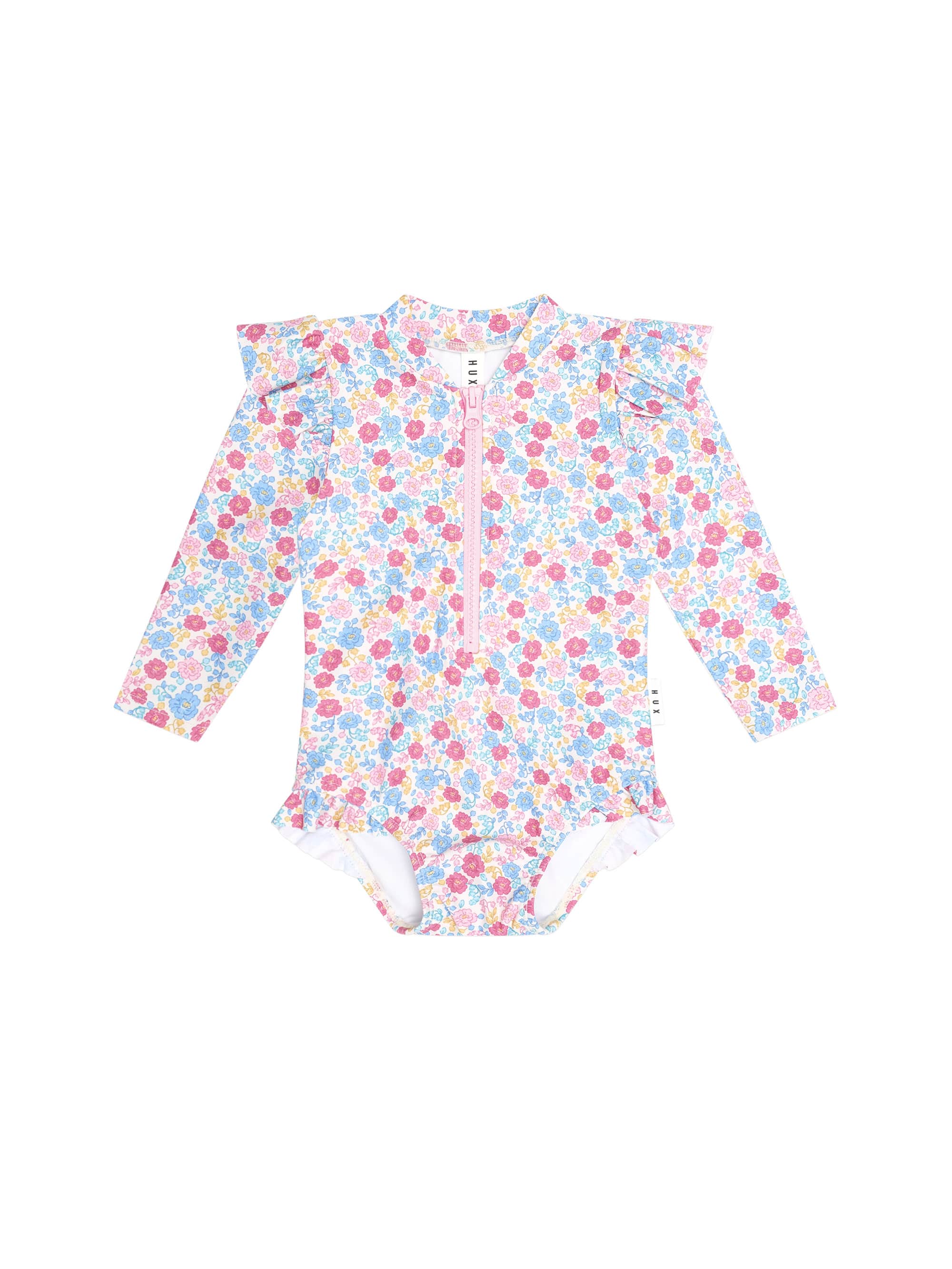 Huxbaby Girls Swimwear Vintage Floral Swimsuit