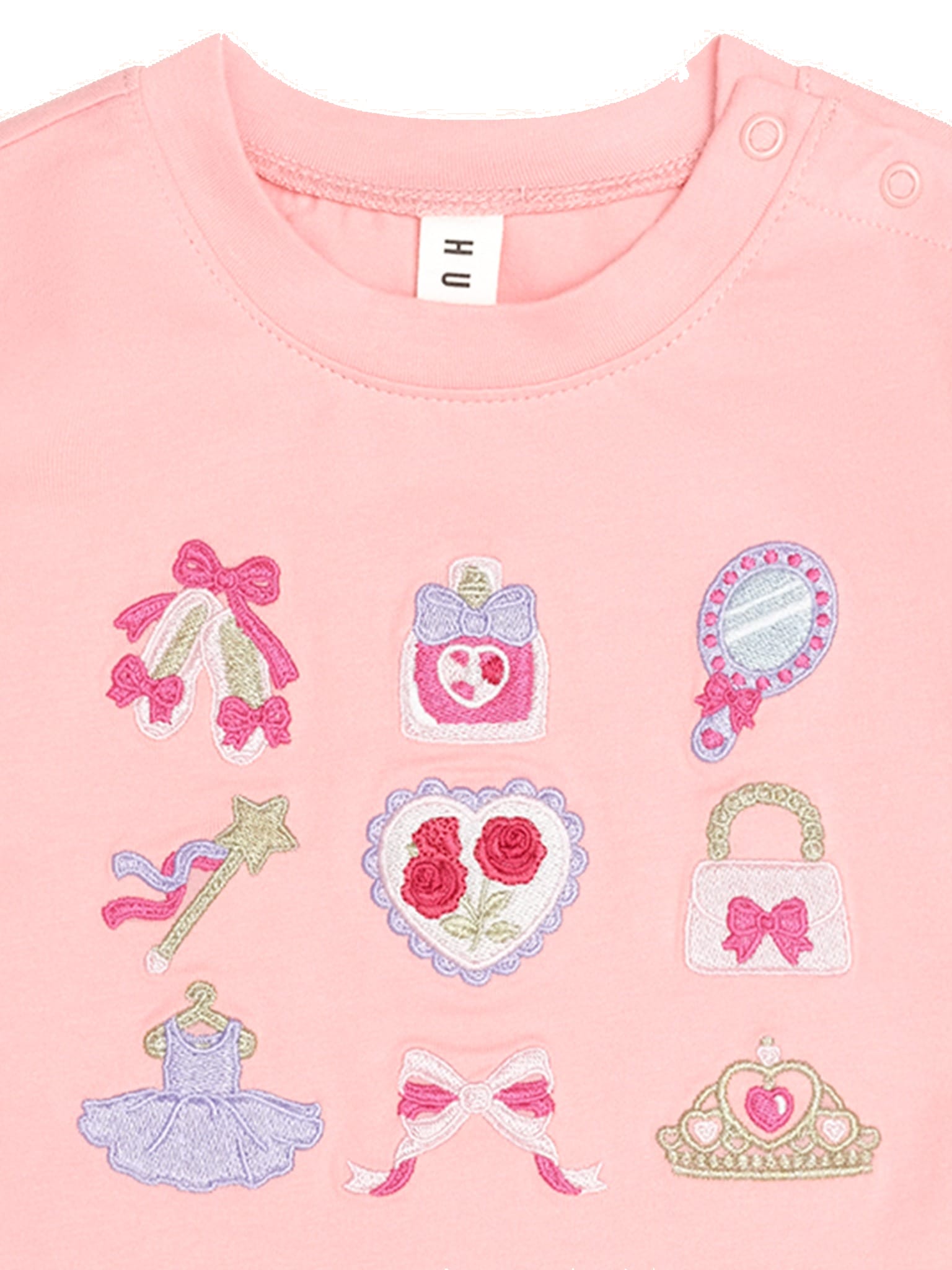 Huxbaby Girls Tee Ballerina Hux Embroidered Tee S/S