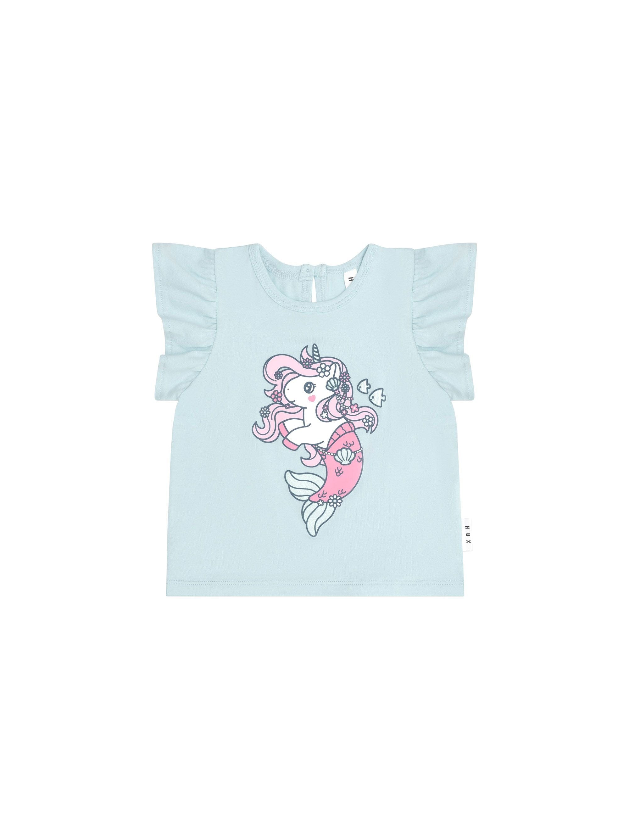 Huxbaby Girls Tee Mercorn Glitter Frill T-Shirt