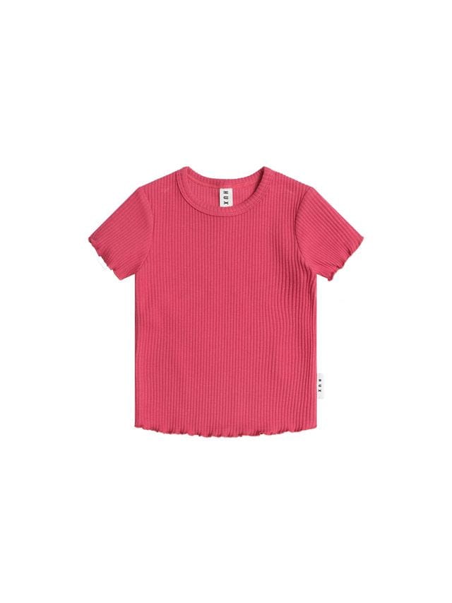 Huxbaby Girls Top 6-12M Cherry Rib Tee