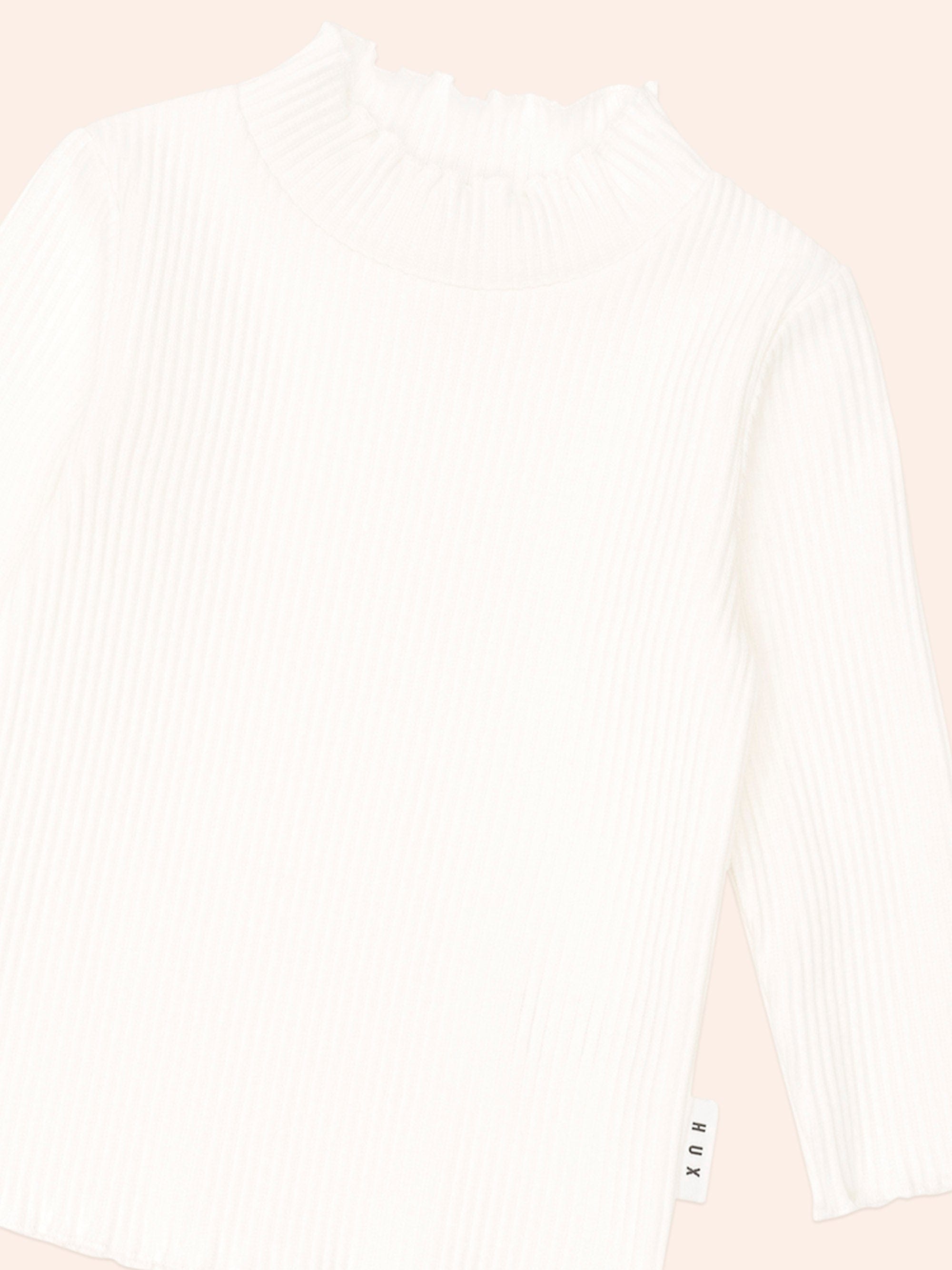 Huxbaby Girls Top Almond Milk Rib Skivvy