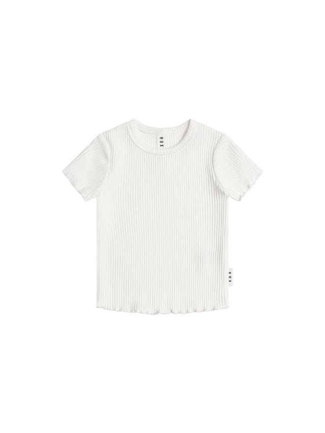 Huxbaby Girls Top Almond Milk Rib Tee