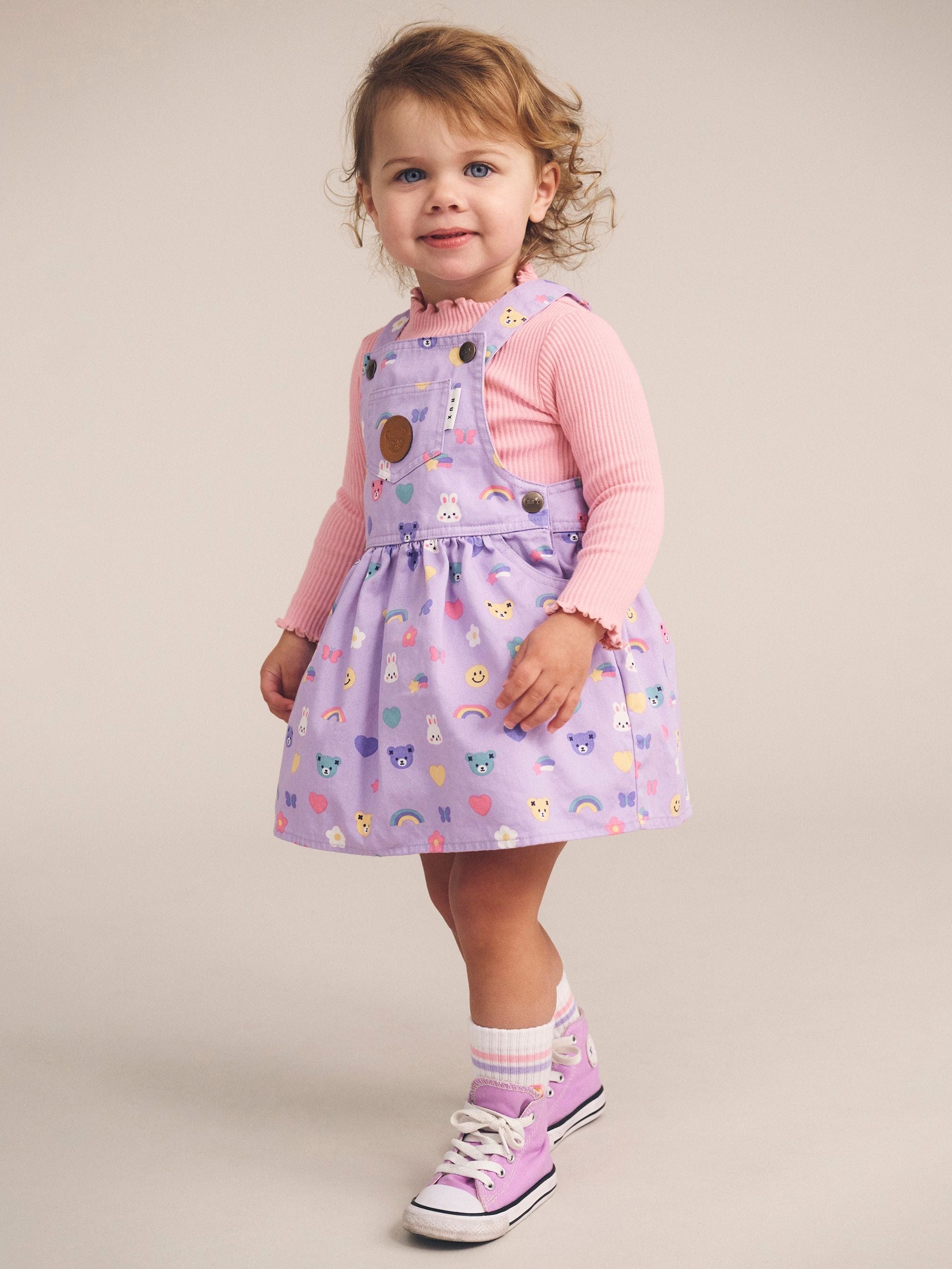 Huxbaby Girls Top Blush Rib Skivvy