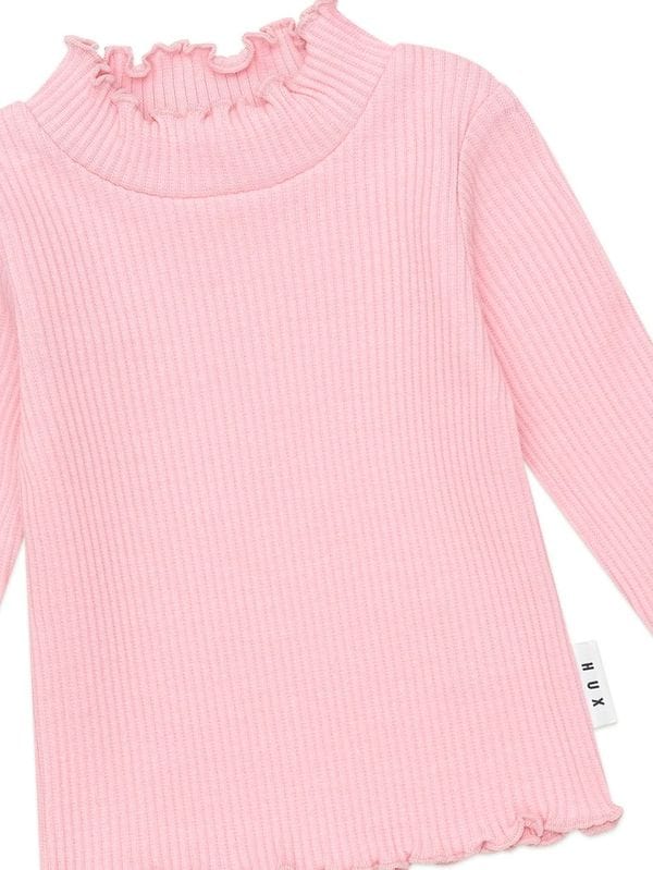 Huxbaby Girls Top Blush Rib Skivvy