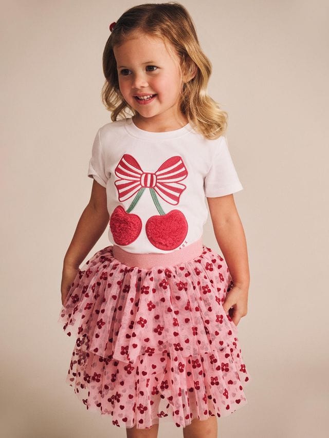 Huxbaby Girls Top Cherry Pie Tee