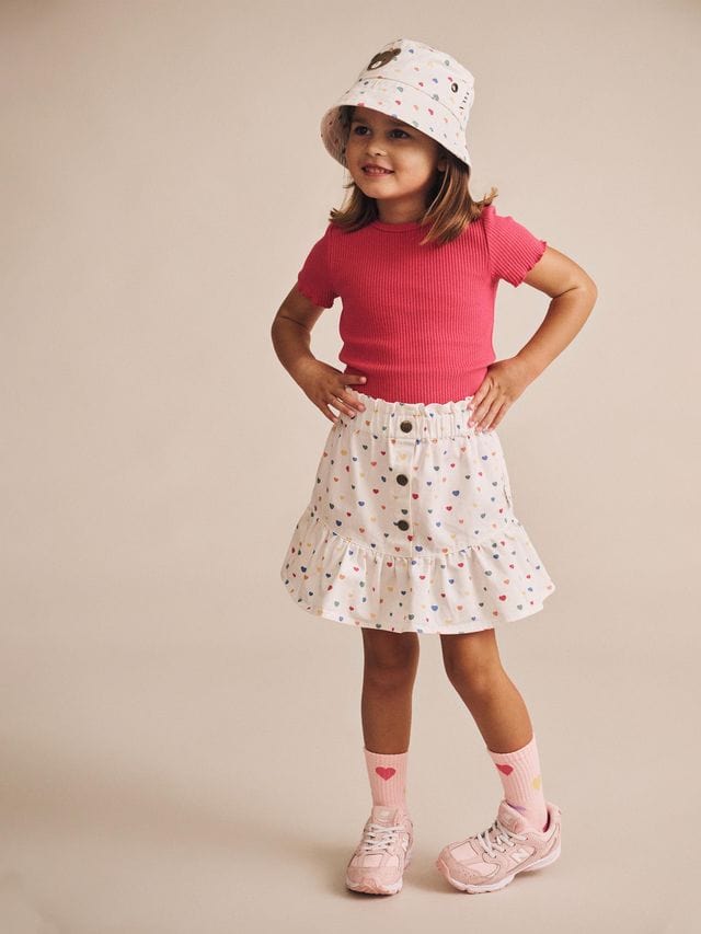 Huxbaby Girls Top Cherry Rib Tee