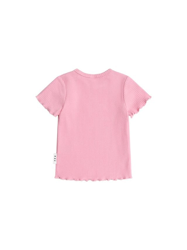 Huxbaby Girls Top Pink Rib Tee