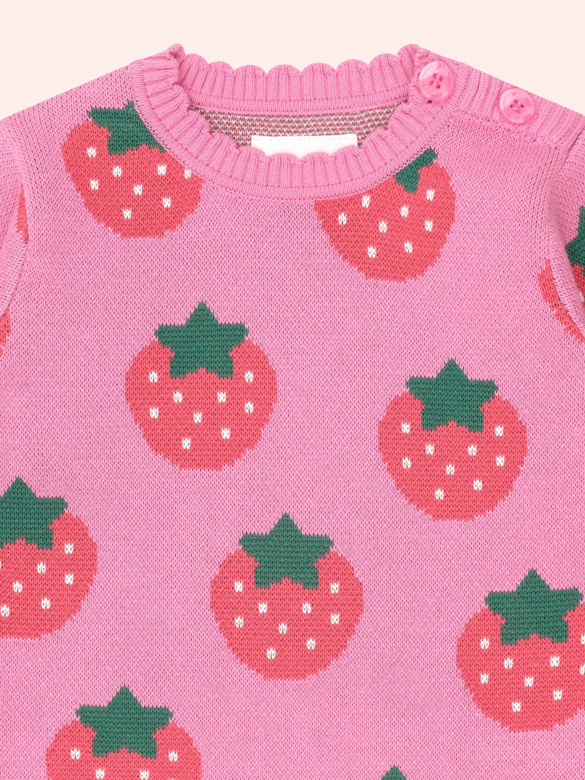 Huxbaby Girls Top Strawberry Fields Forever Pullover