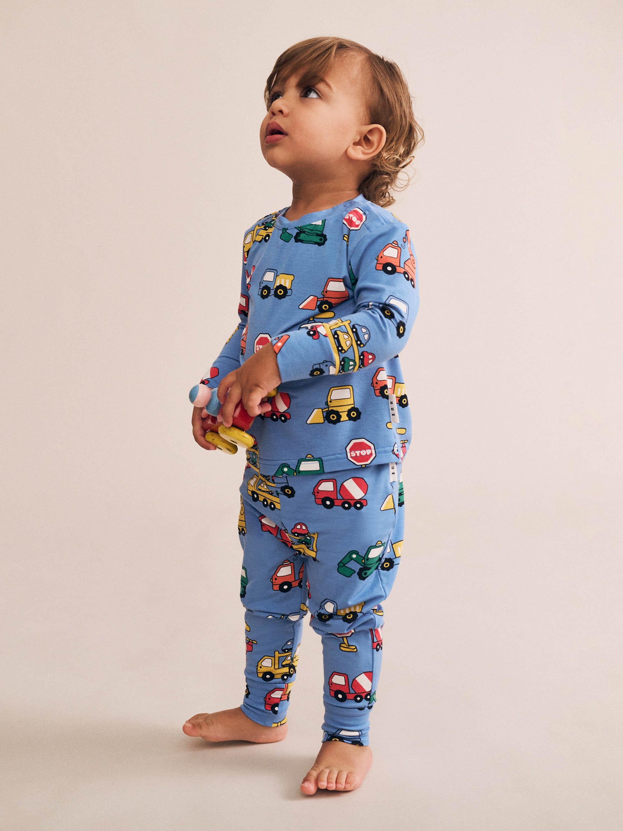 Huxbaby Unisex Sleepware Construction PJ Set