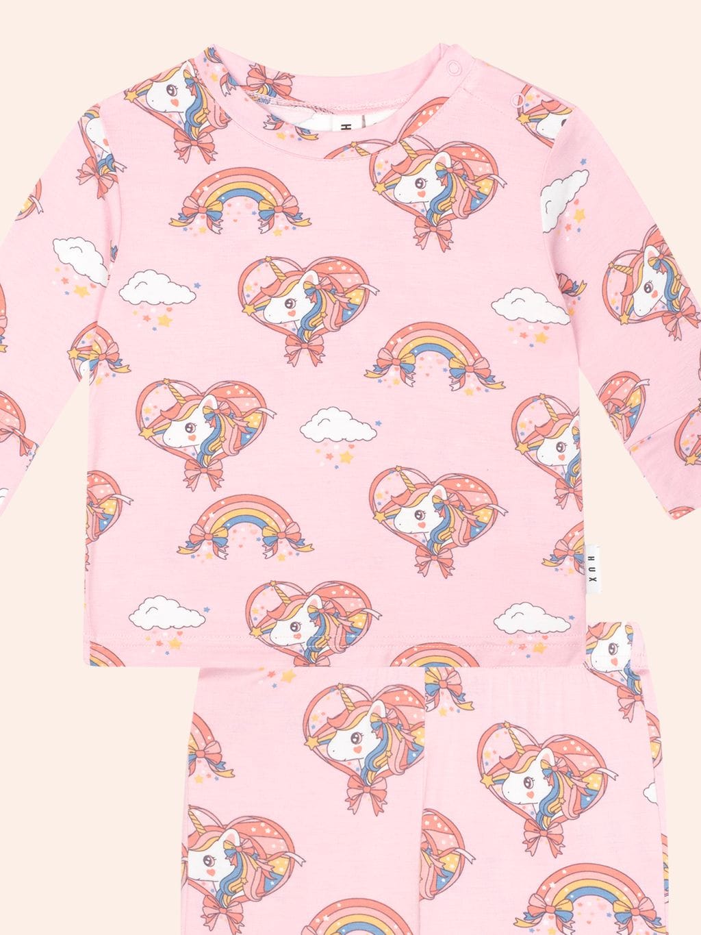 Huxbaby Unisex Sleepware Whimsical Unicorn PJ Set
