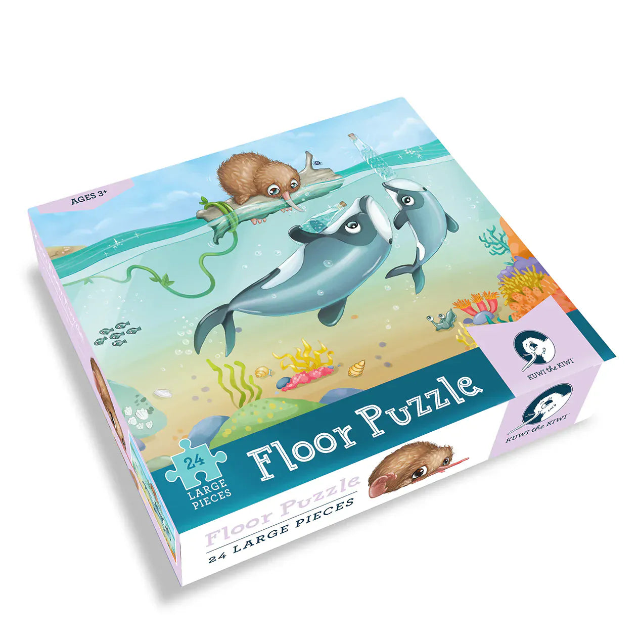 Illustrated Publishing Toys Maui Dolphin Mischief 24 Piece Floor Puzzle