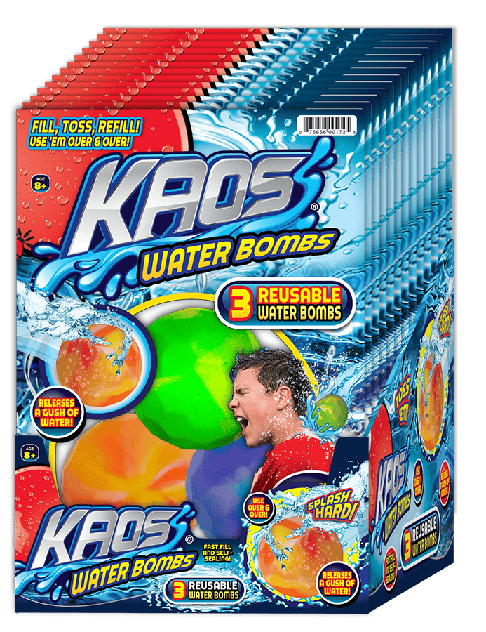 Ja-Ru Kaos reusable water bombs toy set for outdoor water play