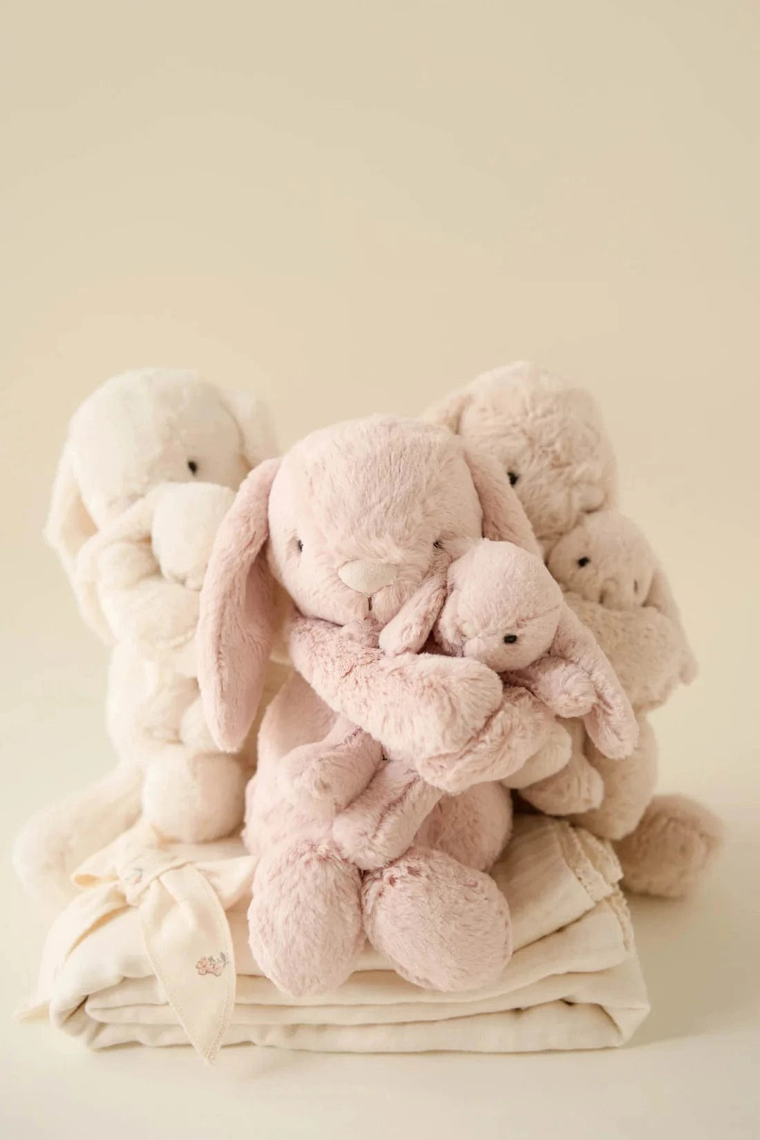 Jamie Kay Toys Soft Snuggle Bunnies - Frankie the Hugging Bunny - Blush