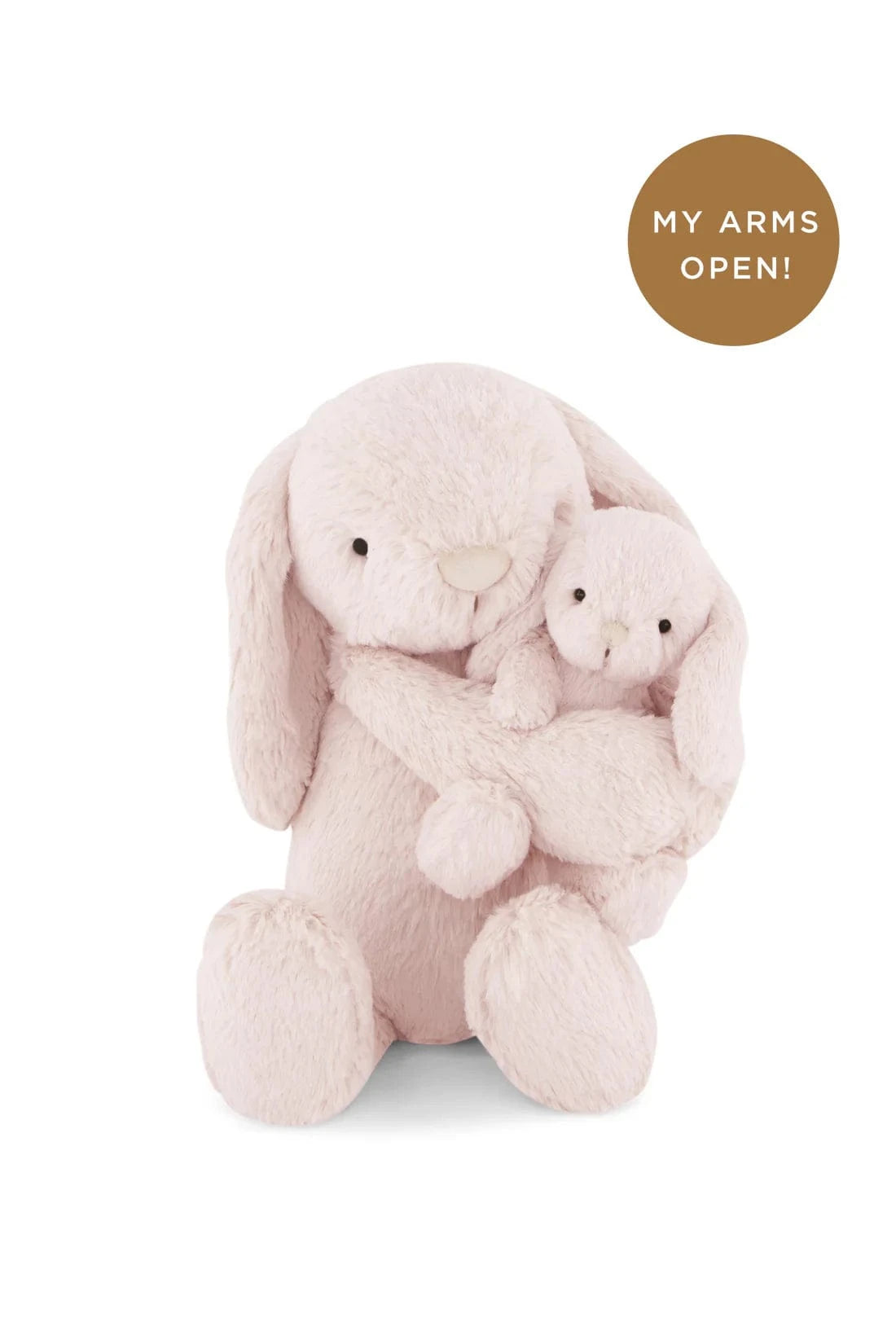 Jamie Kay Toys Soft Snuggle Bunnies - Frankie the Hugging Bunny - Blush