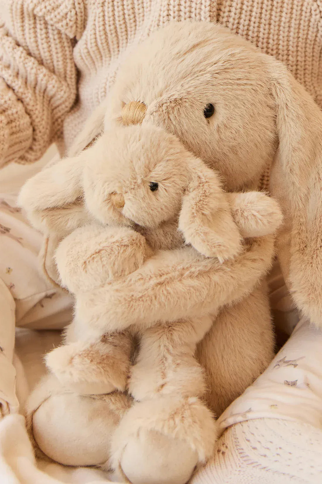 Jamie Kay Toys Soft Snuggle Bunnies - Frankie the Hugging Bunny - Caramel