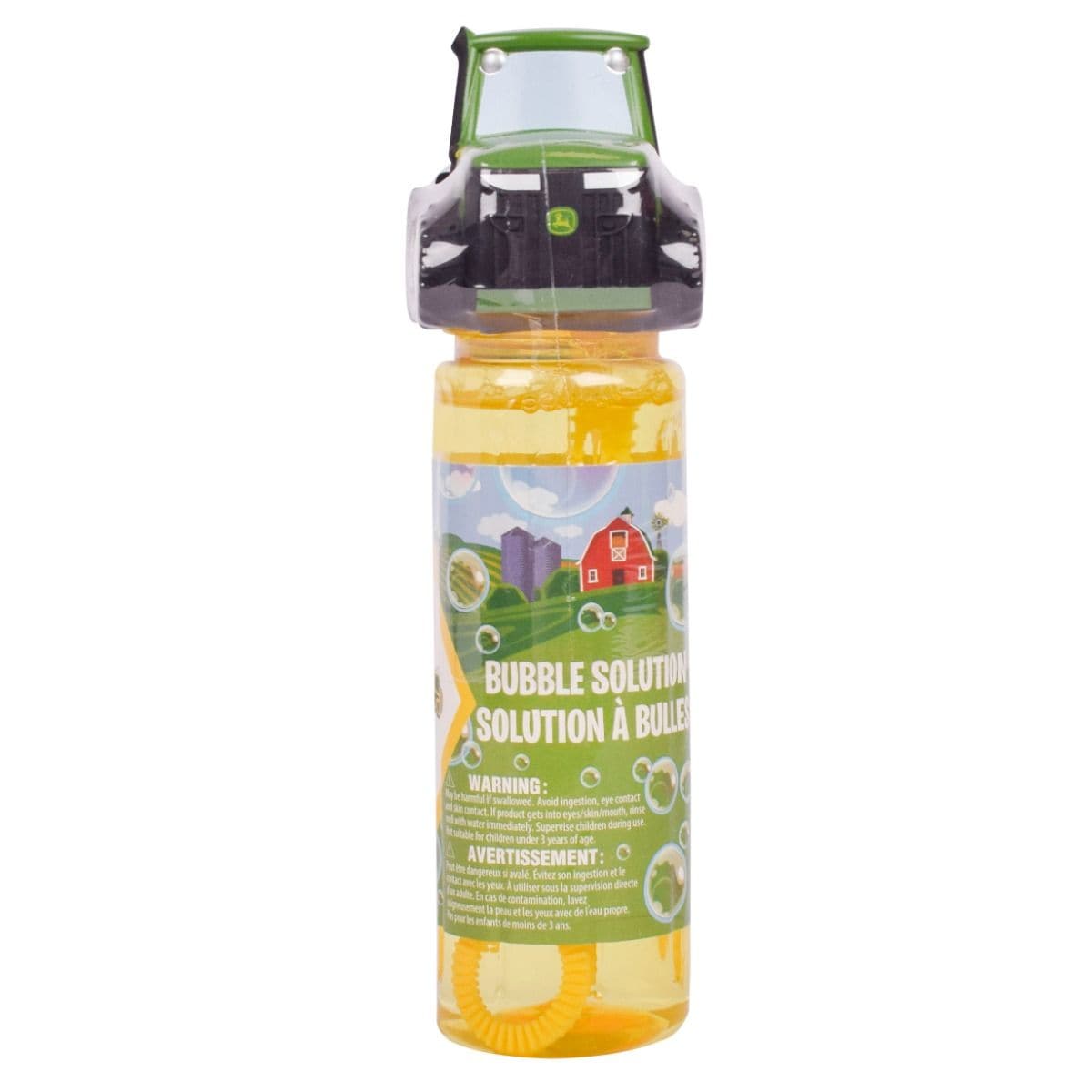 John Deere Toys Bubble Bottle with Tractor Wand