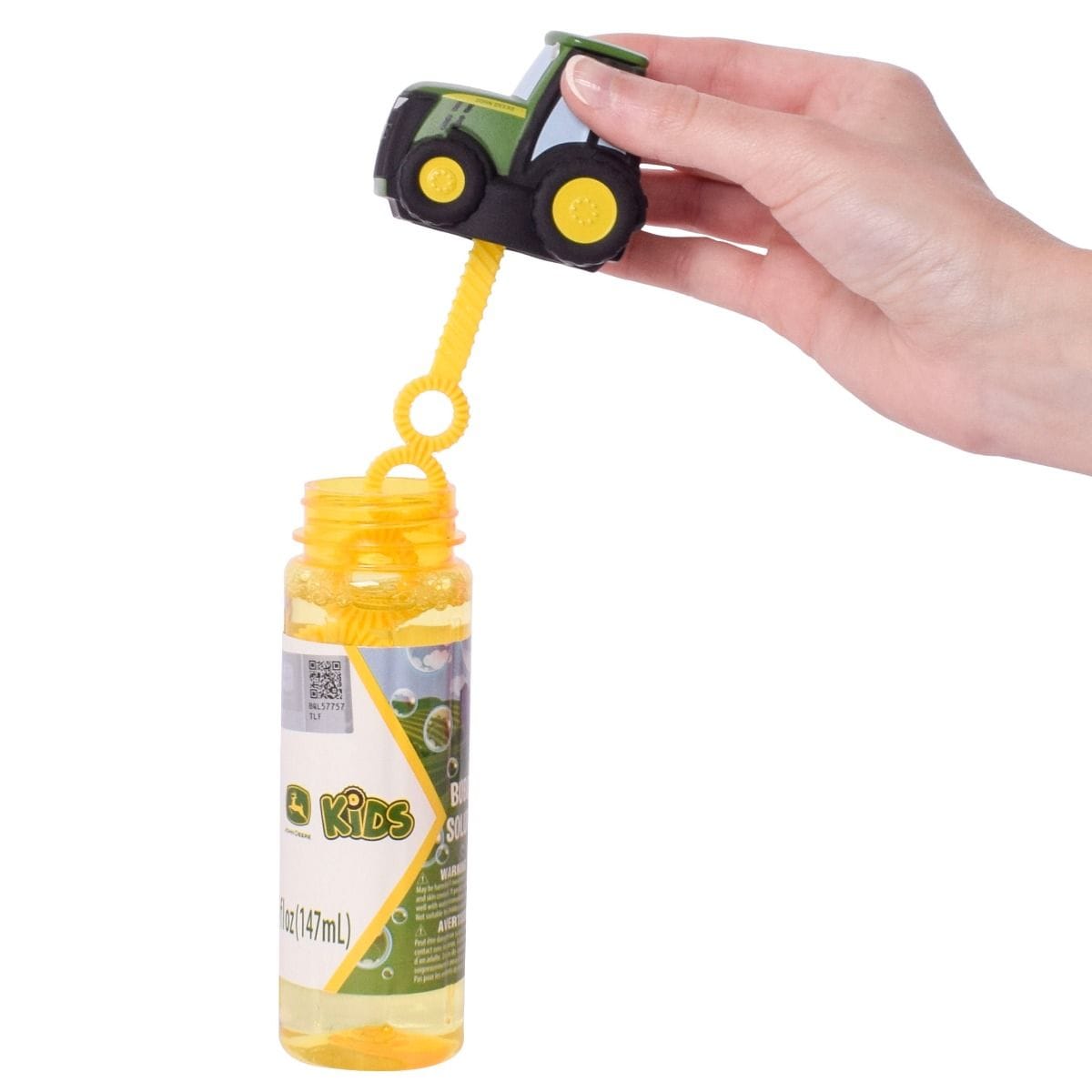 John Deere Toys Bubble Bottle with Tractor Wand
