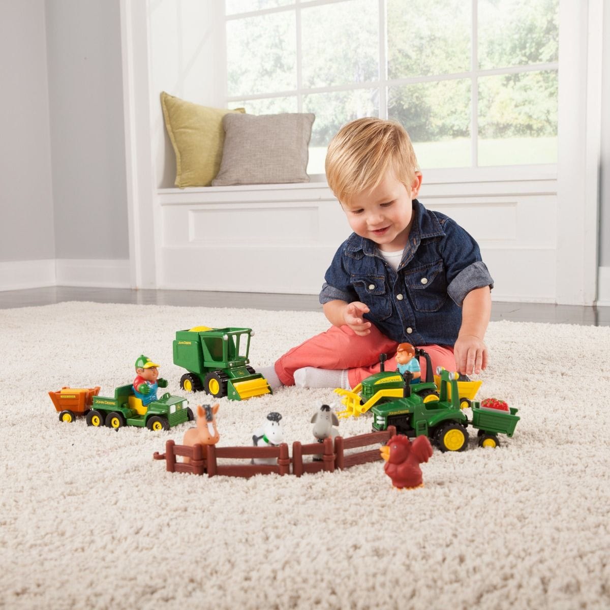 John Deere Toys Fun on the Farm Playset with Vehicles