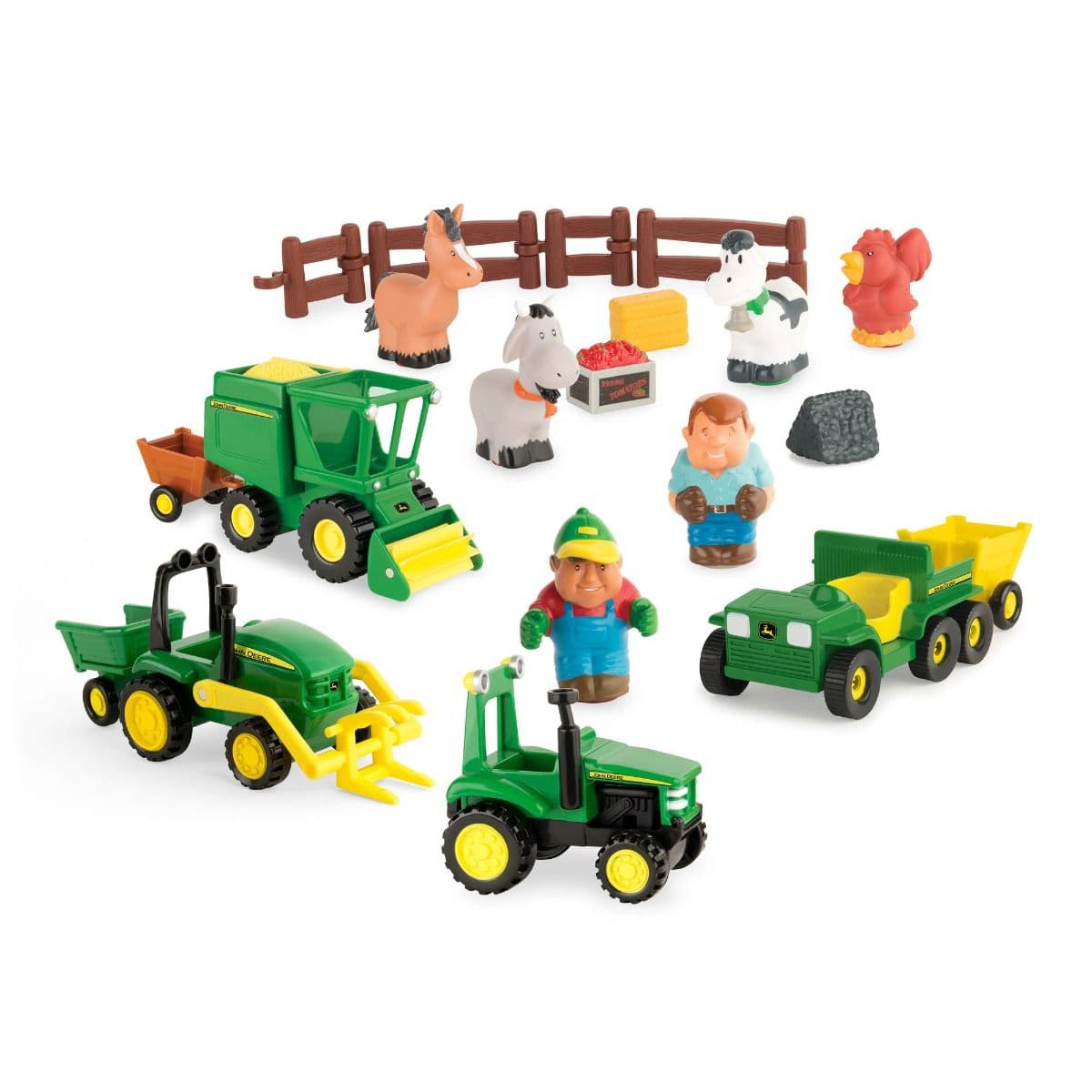 John Deere Toys Fun on the Farm Playset with Vehicles