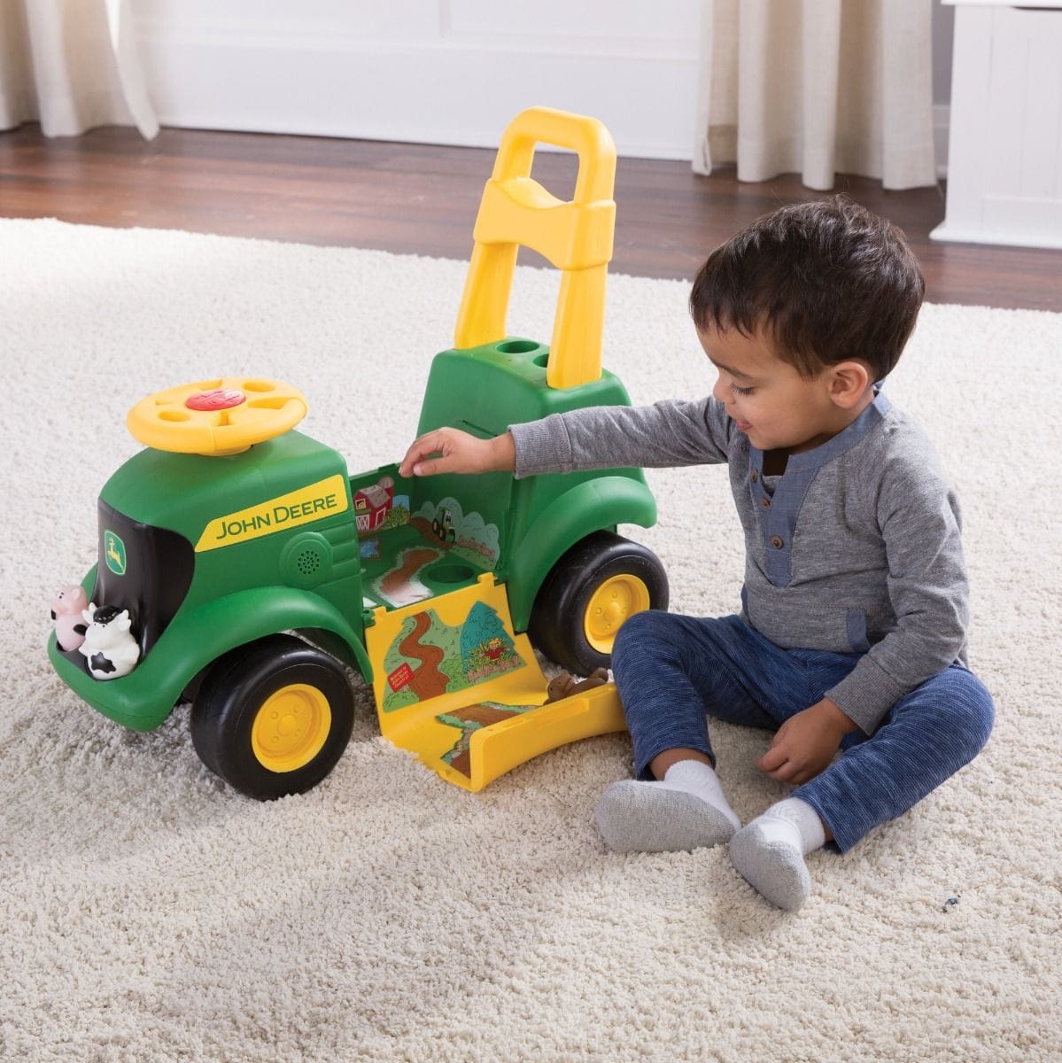 John Deere Toys John Deere Sit N Scoot Activity Tractor