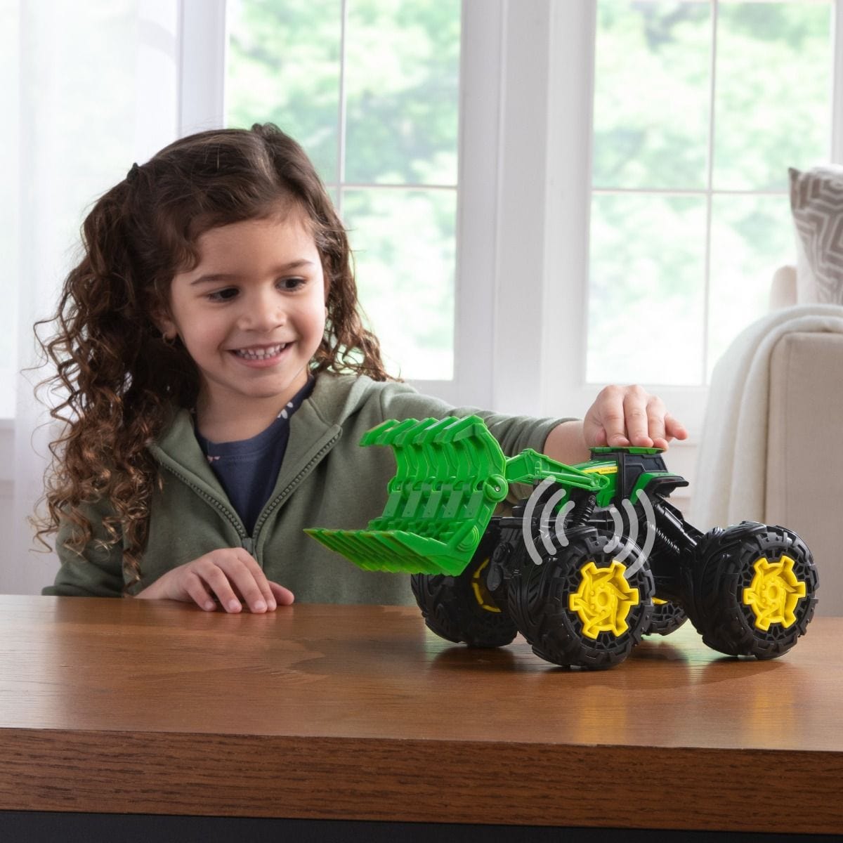 John Deere Toys Monster Treads Rev Up Tractor