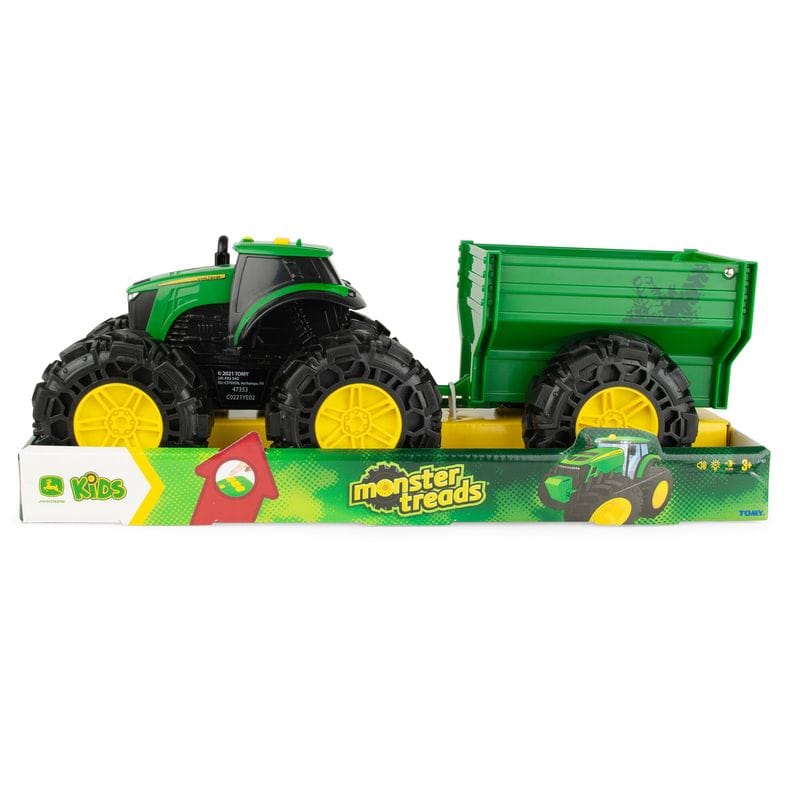 John Deere Toys Monster Treads Tractor & Wagon