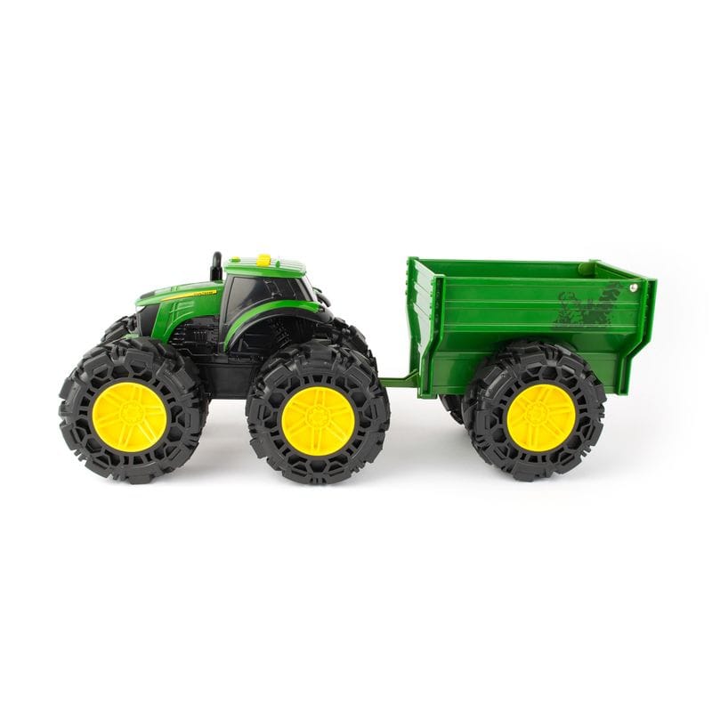 John Deere Toys Monster Treads Tractor & Wagon