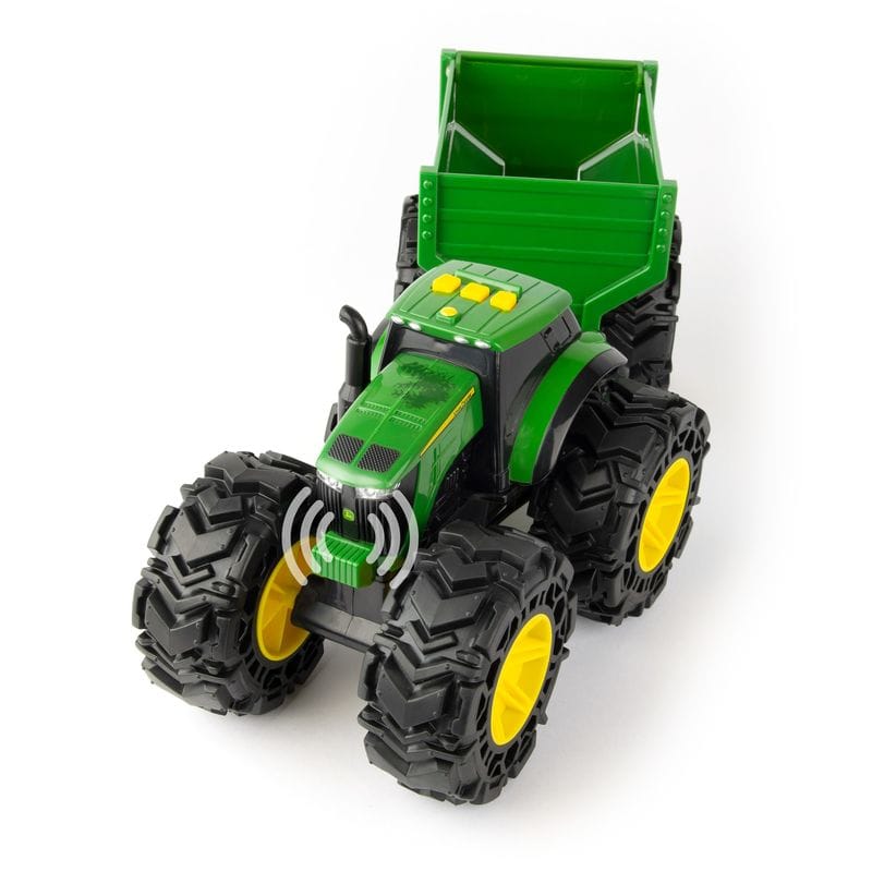 John Deere Toys Monster Treads Tractor & Wagon
