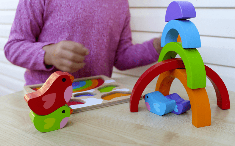 Kiddie Connect Toys Bird And Rainbow Puzzle